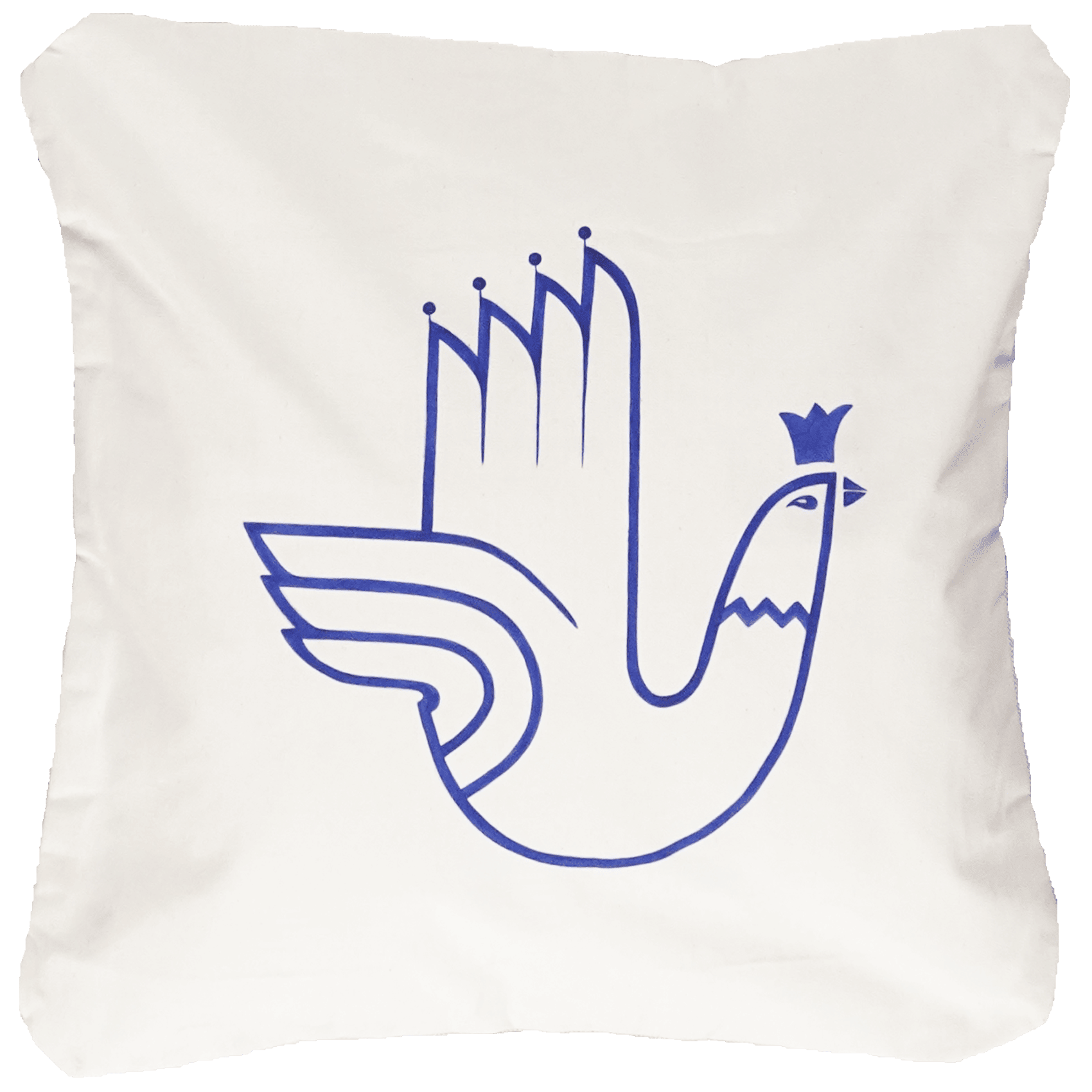 Kelim Kissen — Handmade, 50x50 cm, Beige, 100% Virgin Wool | Main view