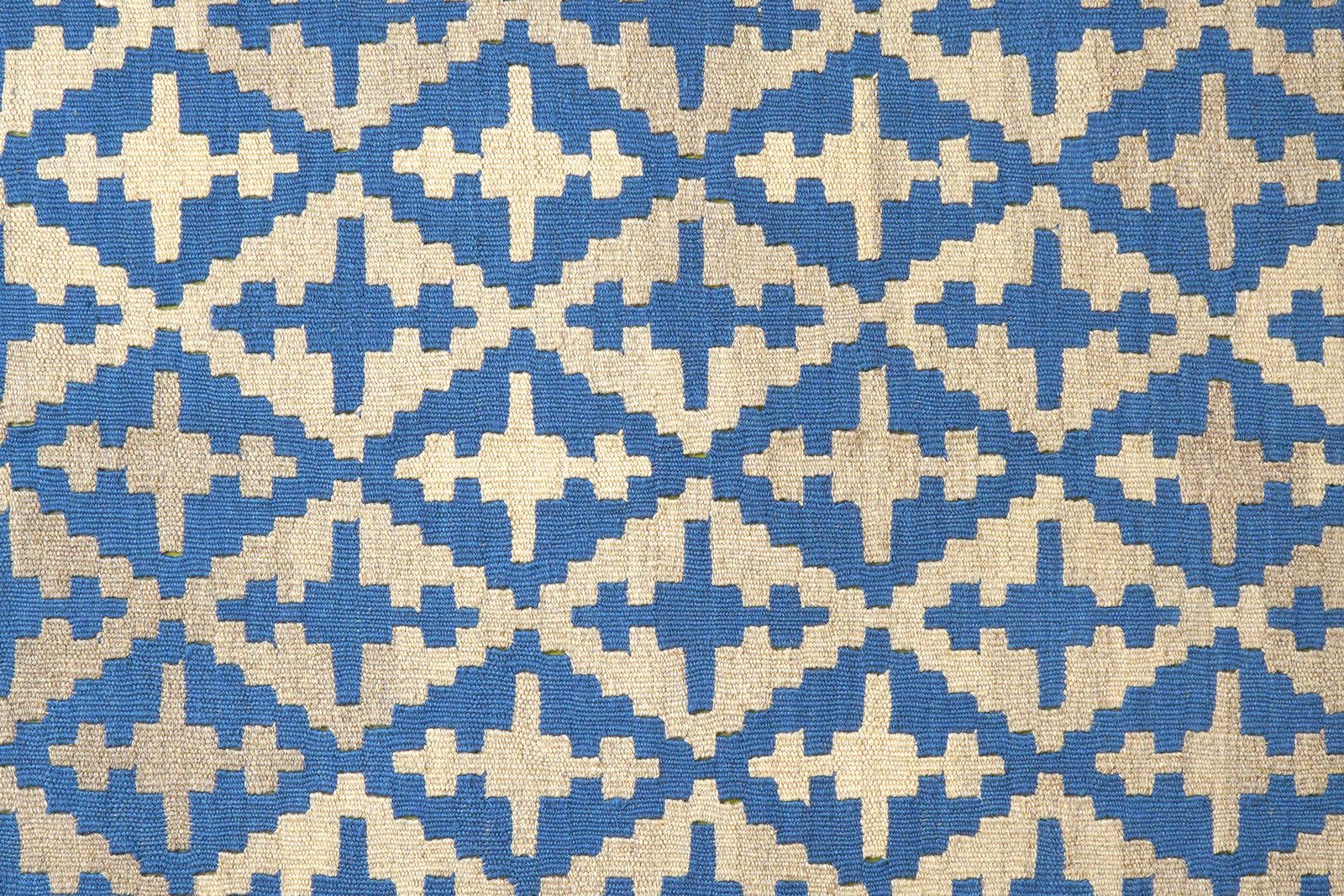 Kelim Gashgai — Handmade, 176x237 cm, Blue, 100% Virgin Wool | View 5