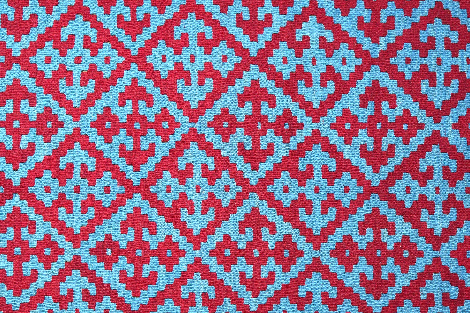 Kelim Gashgai — Handmade, 174x237 cm, Blue, 100% Virgin Wool | View 5