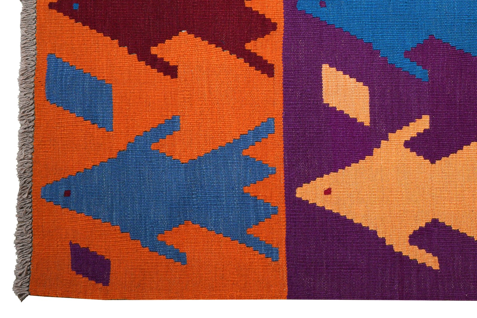 Kelim Gashgai — Handmade, 172x219 cm, Multicolor, 100% Virgin Wool | View 3