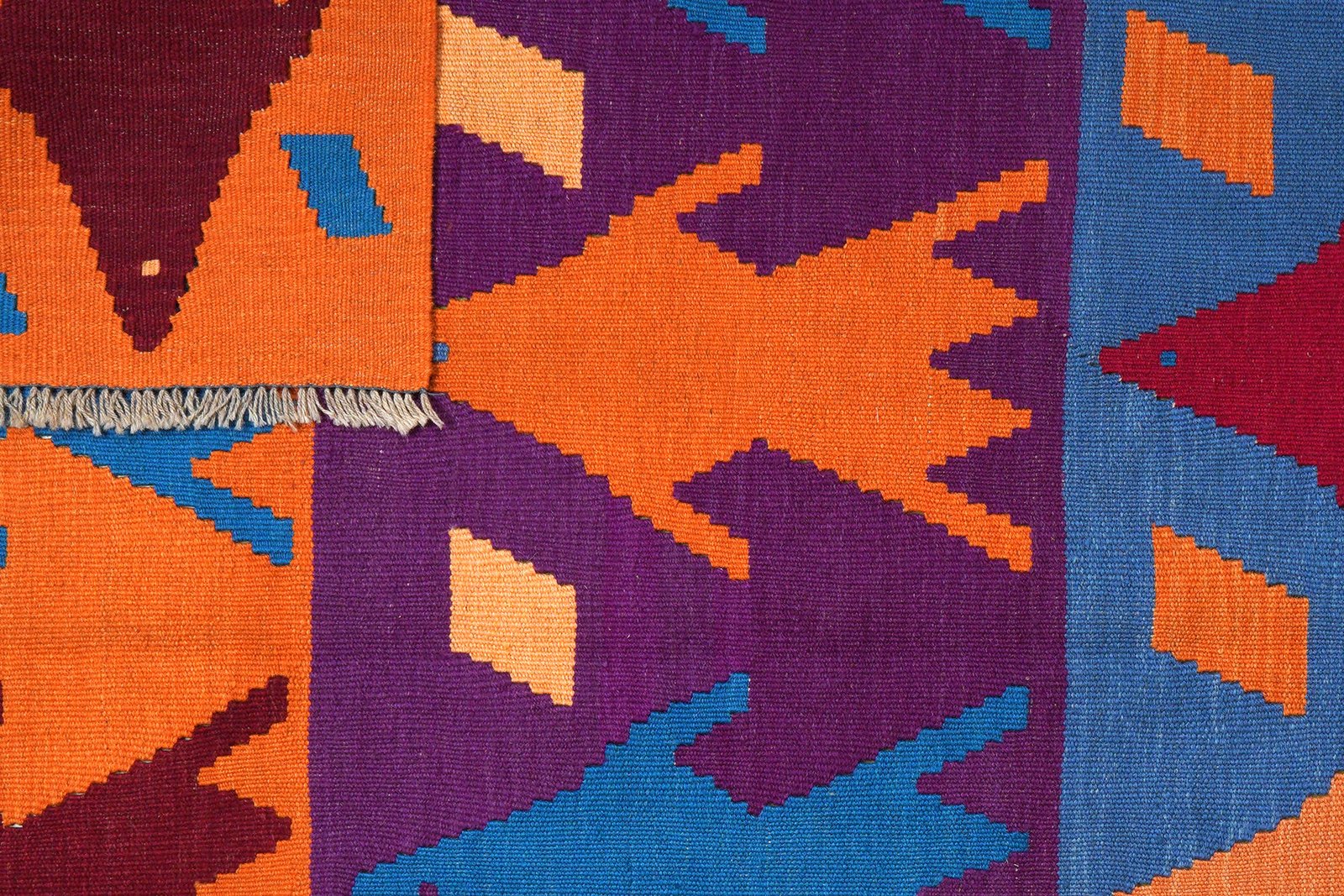 Kelim Gashgai — Handmade, 172x219 cm, Multicolor, 100% Virgin Wool | View 6