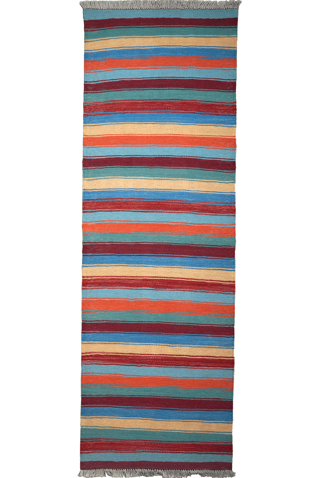 Kelim Gashgai — Handmade, 66x198 cm, Multicolor, 100% Virgin Wool | Main view