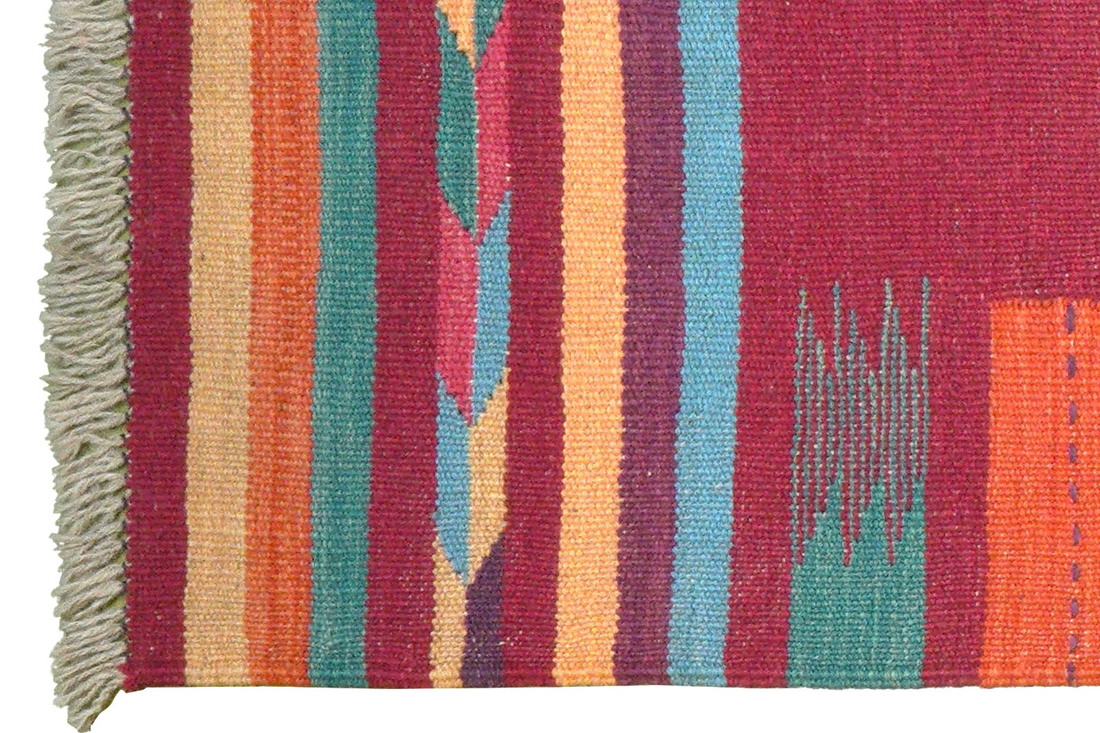 Kelim Gashgai — Handmade, 63x200 cm, Multicolor, 100% Virgin Wool | View 3