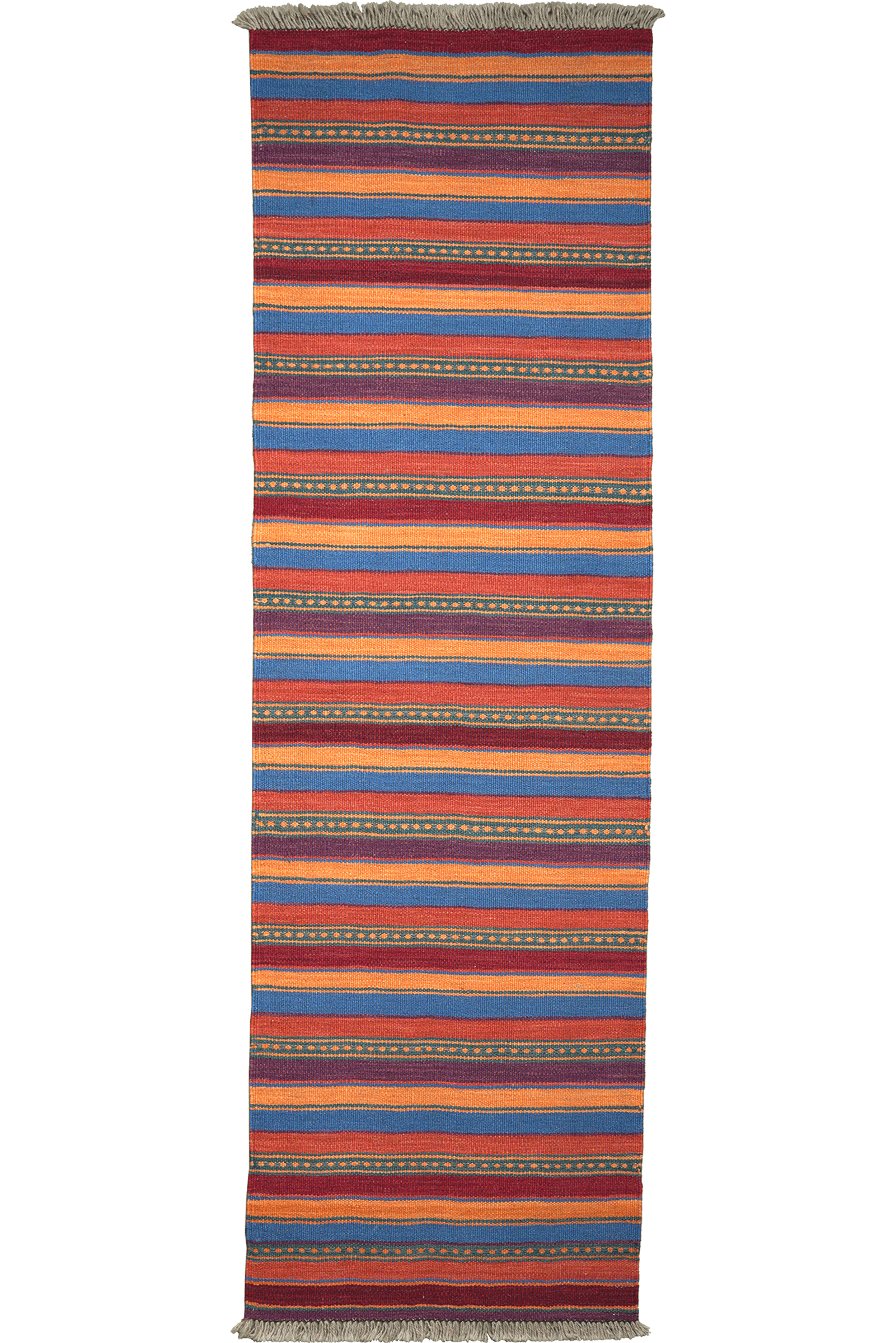 Kelim Gashgai — Handmade, 60x198 cm, Multicolor, 100% Virgin Wool | Main view