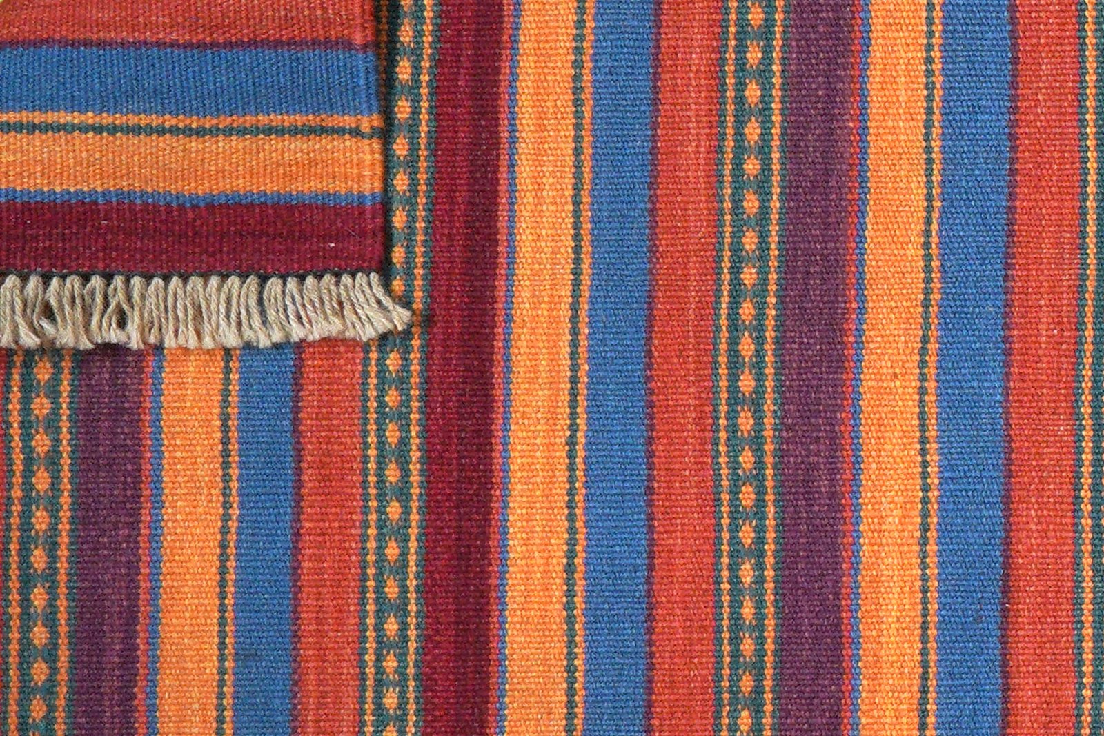 Kelim Gashgai — Handmade, 60x198 cm, Multicolor, 100% Virgin Wool | View 6
