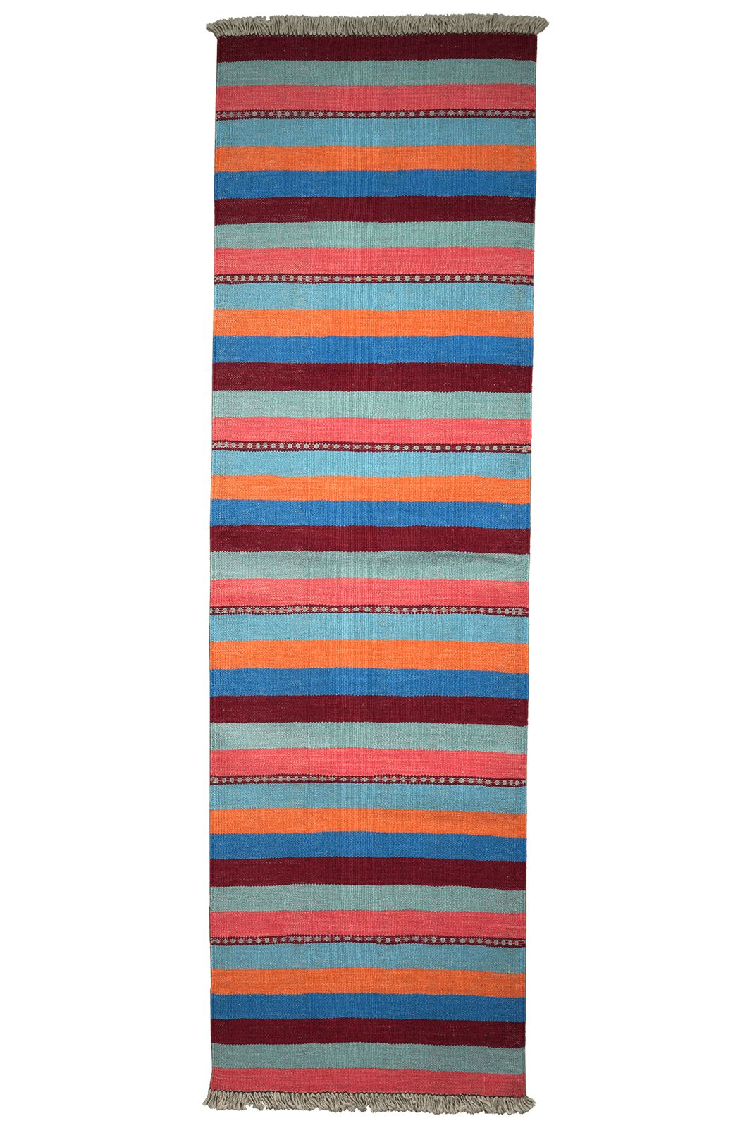 Kelim Gashgai — Handmade, 61x202 cm, Multicolor, 100% Virgin Wool | Main view