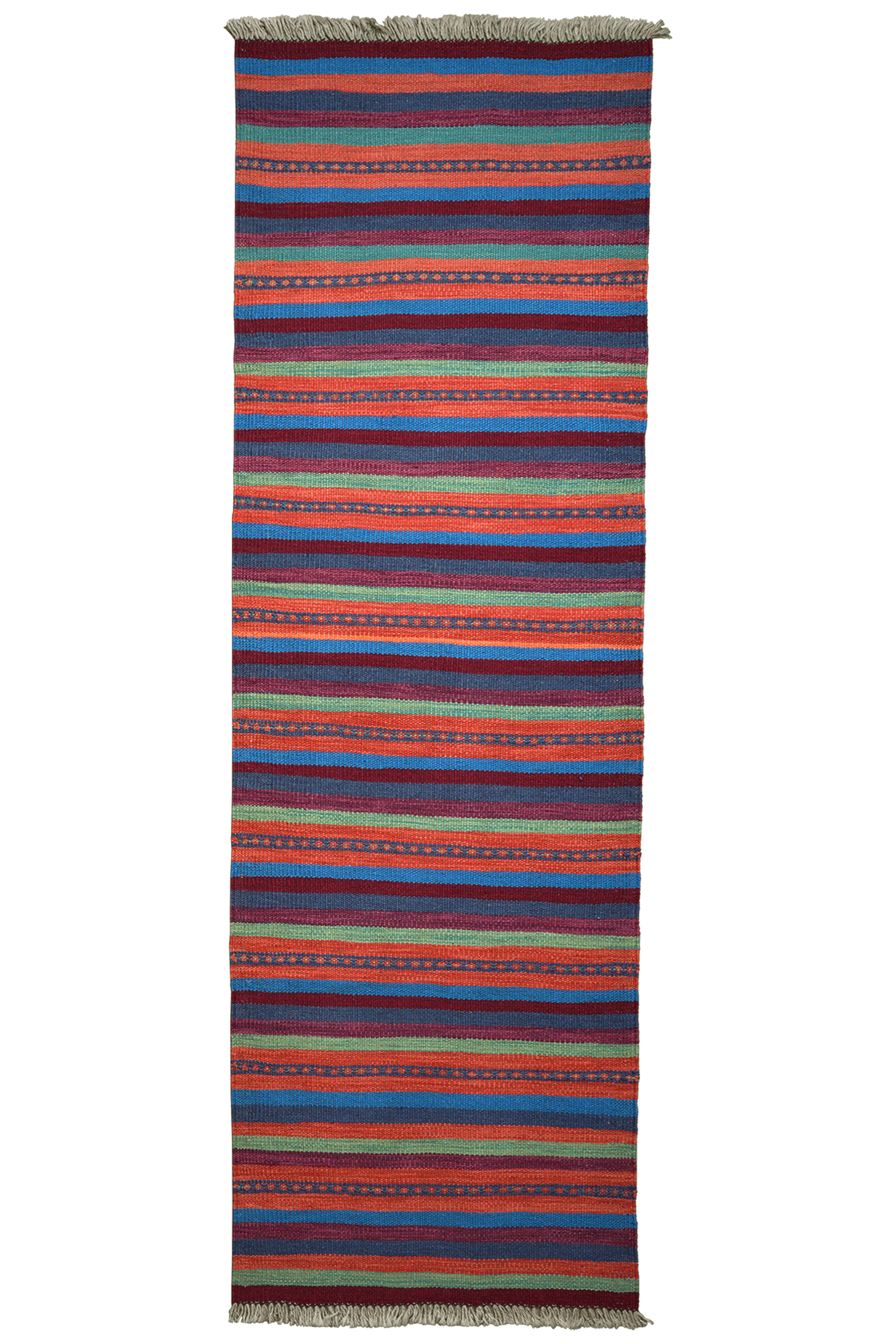 Kelim Gashgai — Handmade, 62x191 cm, Multicolor, 100% Virgin Wool | Main view