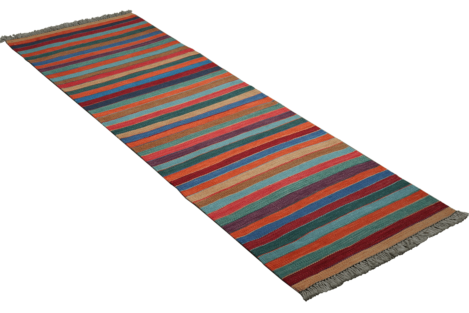 Kelim Gashgai — Handmade, 61x201 cm, Multicolor, 100% Virgin Wool | View 4