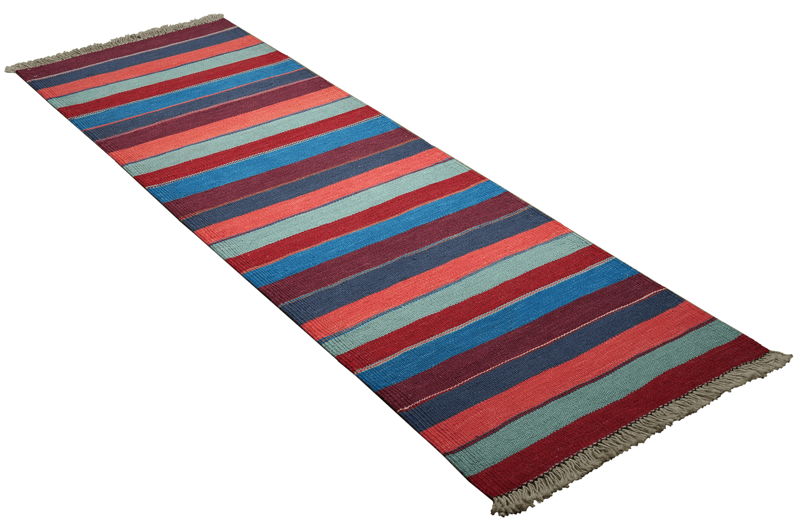 Kelim Gashgai — Handmade, 62x187 cm, Multicolor, 100% Virgin Wool | View 4