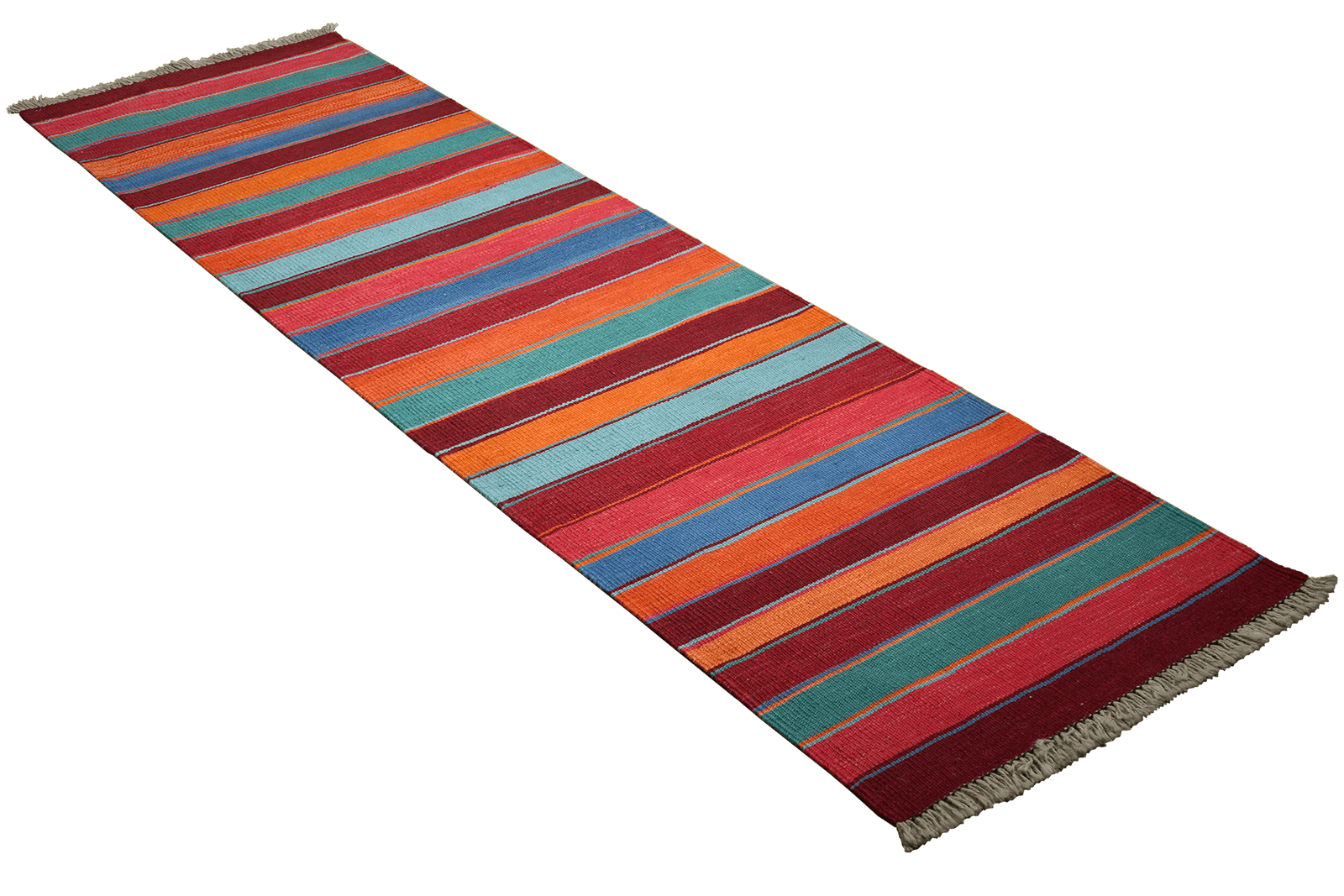 Kelim Gashgai — Handmade, 62x213 cm, Multicolor, 100% Virgin Wool | View 4