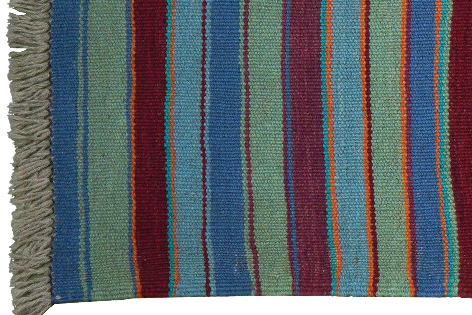 Kelim Gashgai — Handmade, 56x195 cm, Blue, 100% Virgin Wool | View 3