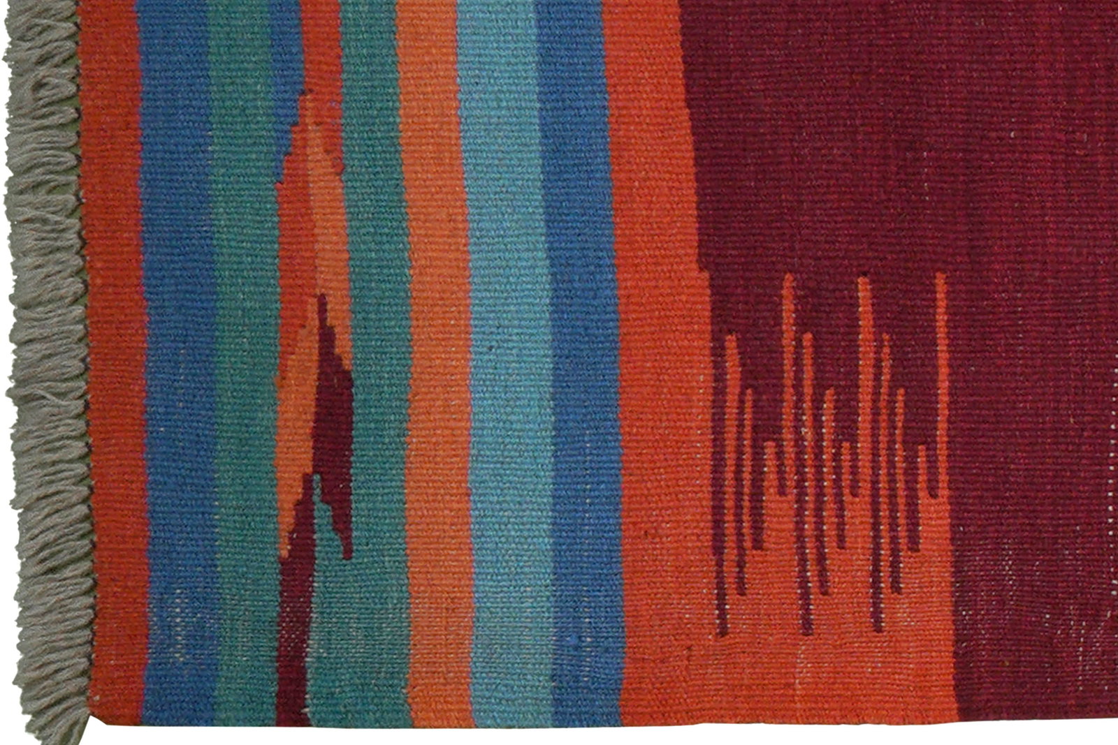 Kelim Gashgai — Handgefertigt, 201x61 cm, Bunt, 100% Virgin Wool | View 4