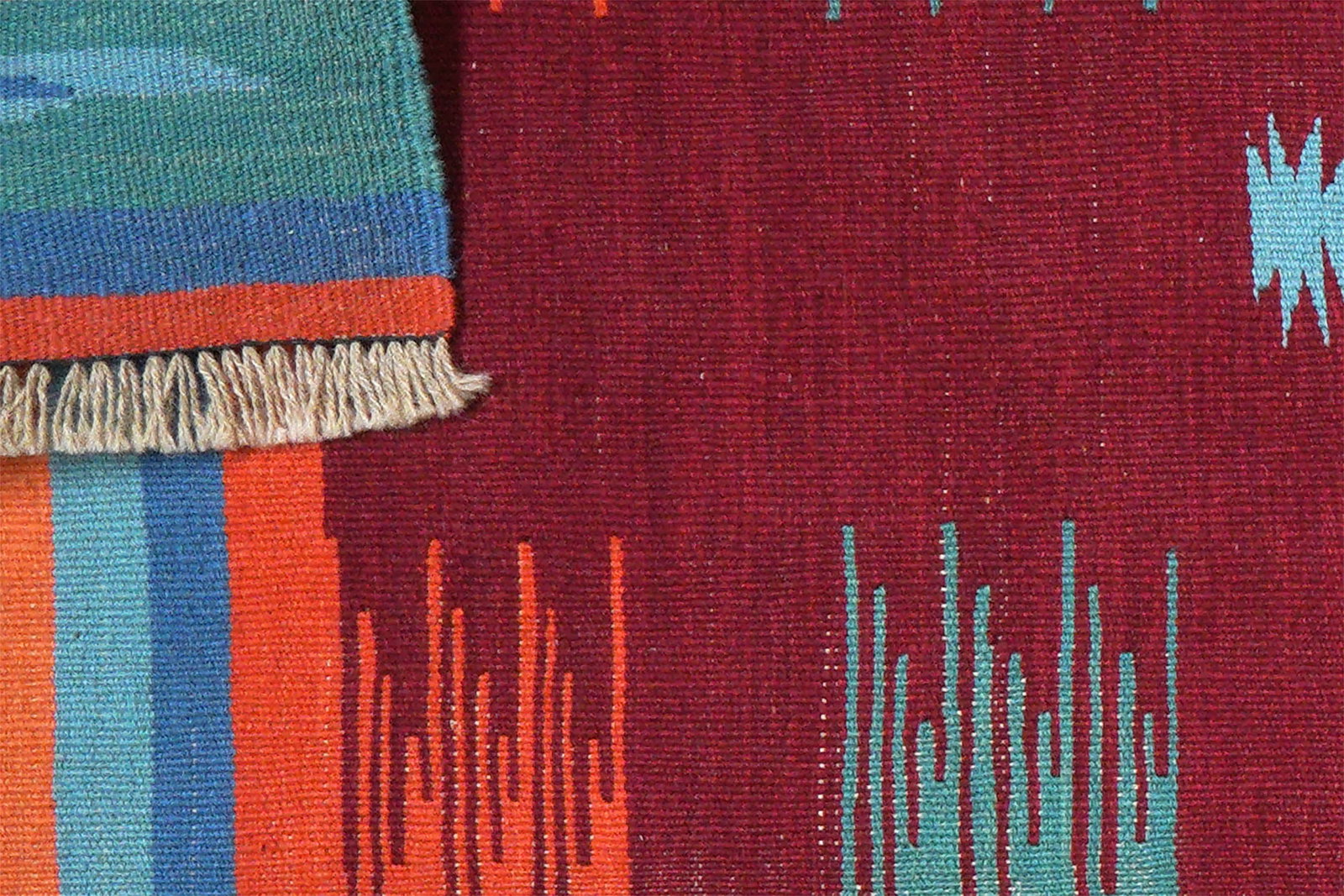 Kelim Gashgai — Handgefertigt, 201x61 cm, Bunt, 100% Virgin Wool | View 7