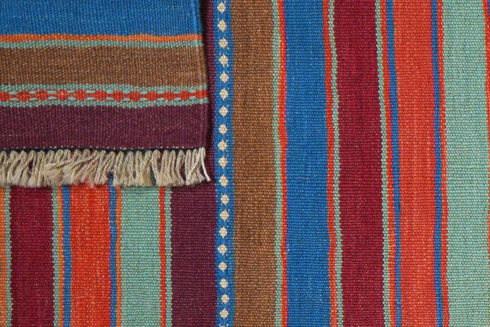 Kelim Gashgai — Handmade, 62x202 cm, Multicolor, 100% Virgin Wool | View 6