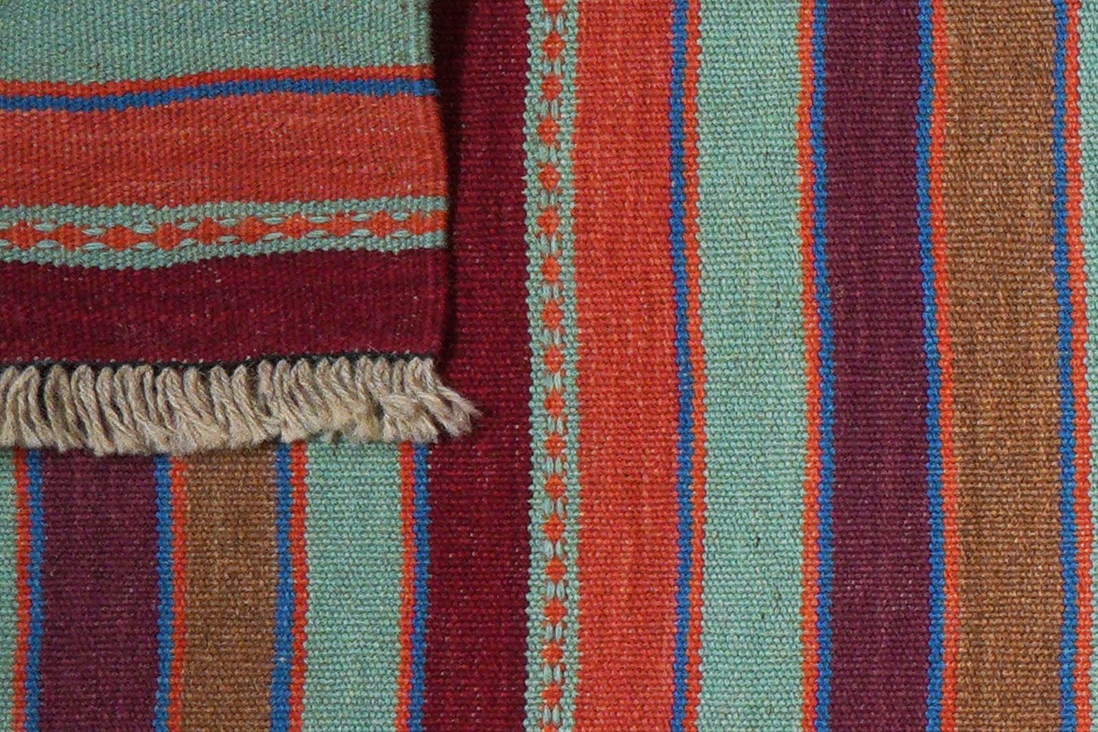 Kelim Gashgai — Handmade, 64x203 cm, Multicolor, 100% Virgin Wool | View 6