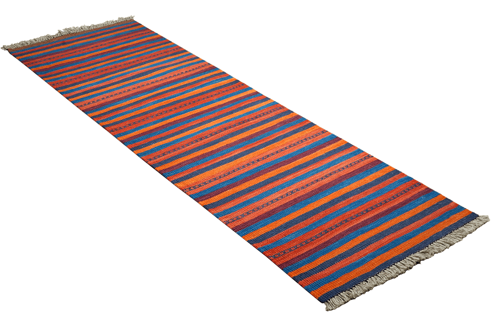 Kelim Gashgai — Handmade, 59x198 cm, Multicolor, 100% Virgin Wool | View 4