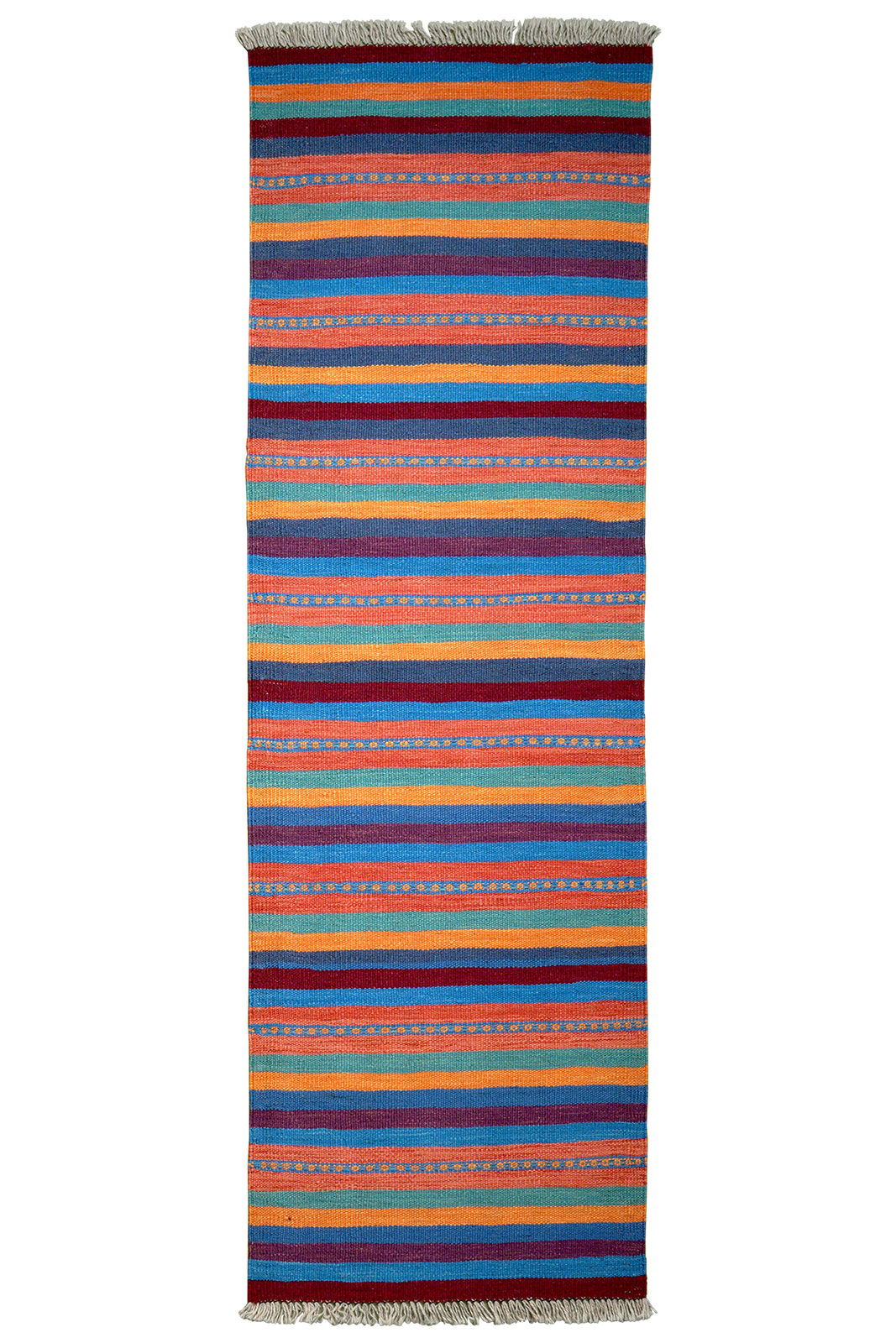 Kelim Gashgai — Handmade, 59x196 cm, Multicolor, 100% Virgin Wool | Main view