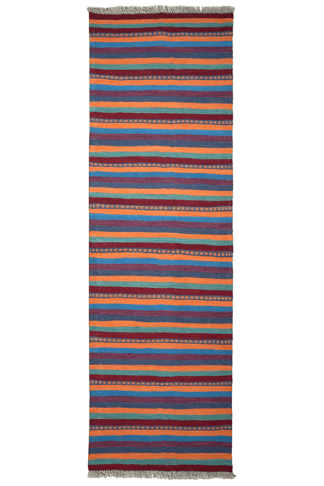 Kelim Gashgai — Handmade, 60x198 cm, Multicolor, 100% Virgin Wool | Main view