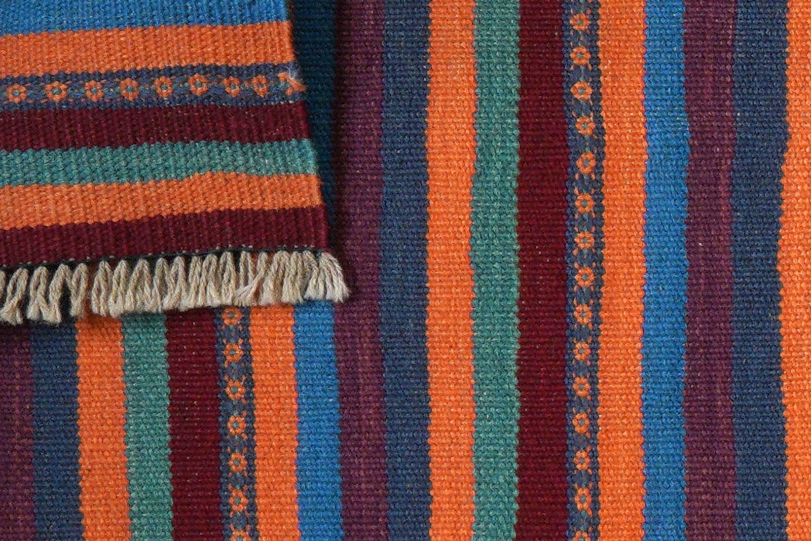 Kelim Gashgai — Handmade, 60x198 cm, Multicolor, 100% Virgin Wool | View 6
