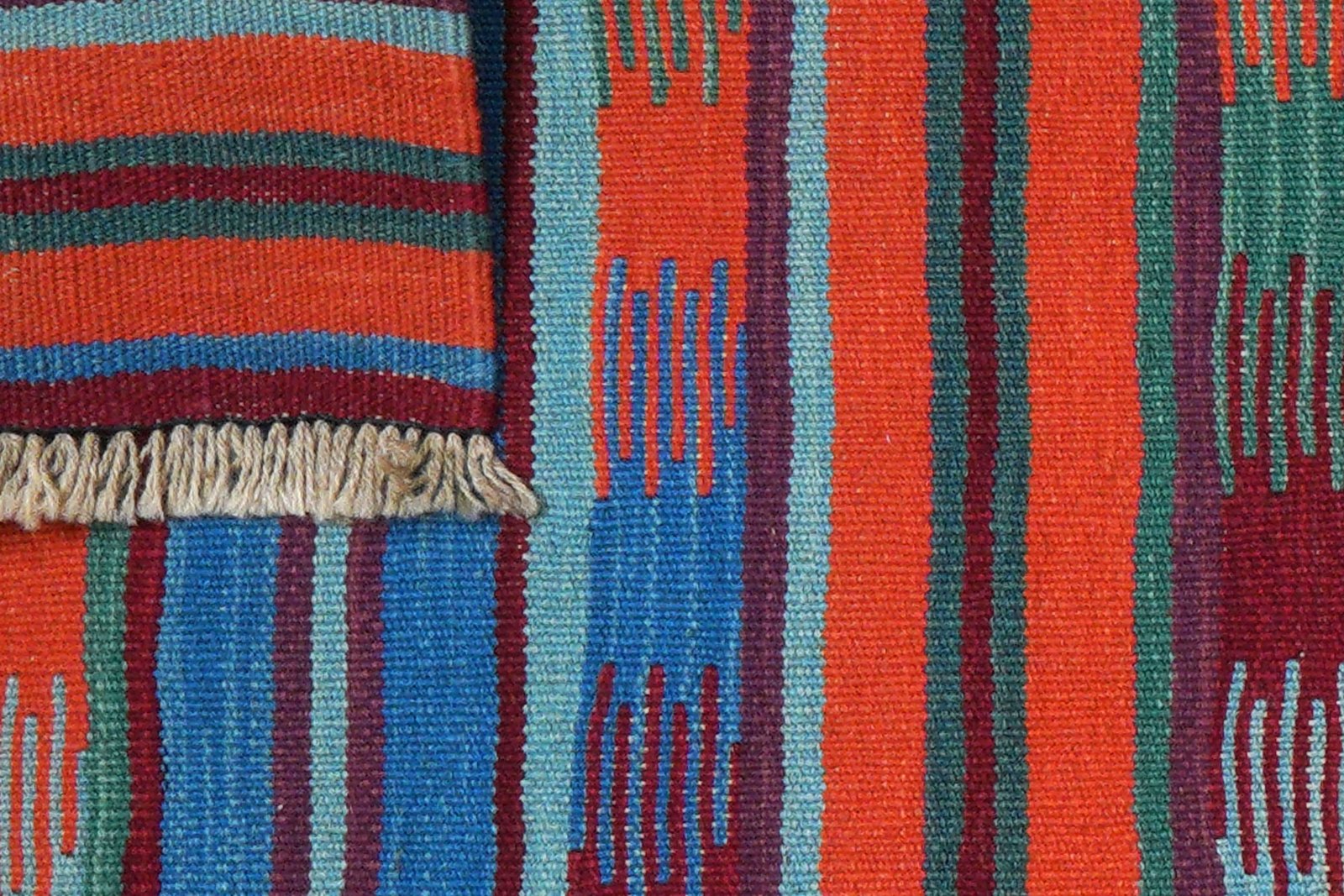 Kelim Gashgai — Handmade, 64x193 cm, Multicolor, 100% Virgin Wool | View 6