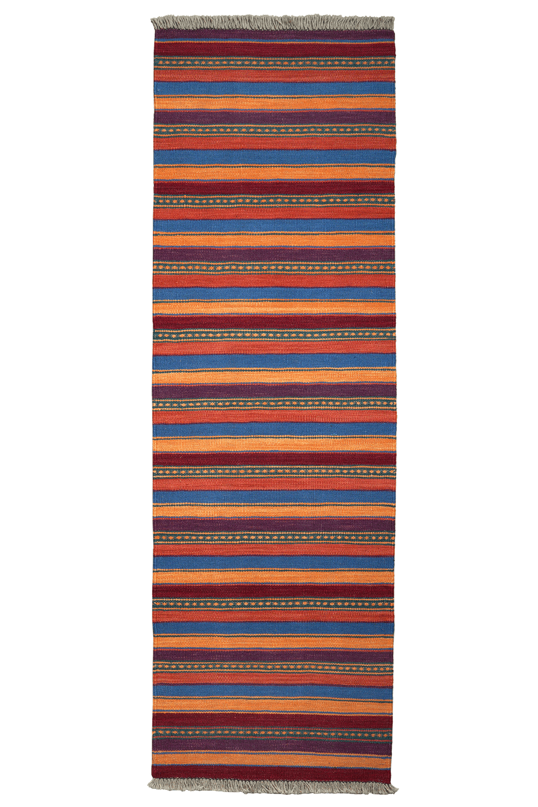 Kelim Gashgai — Handmade, 62x201 cm, Multicolor, 100% Virgin Wool | Main view