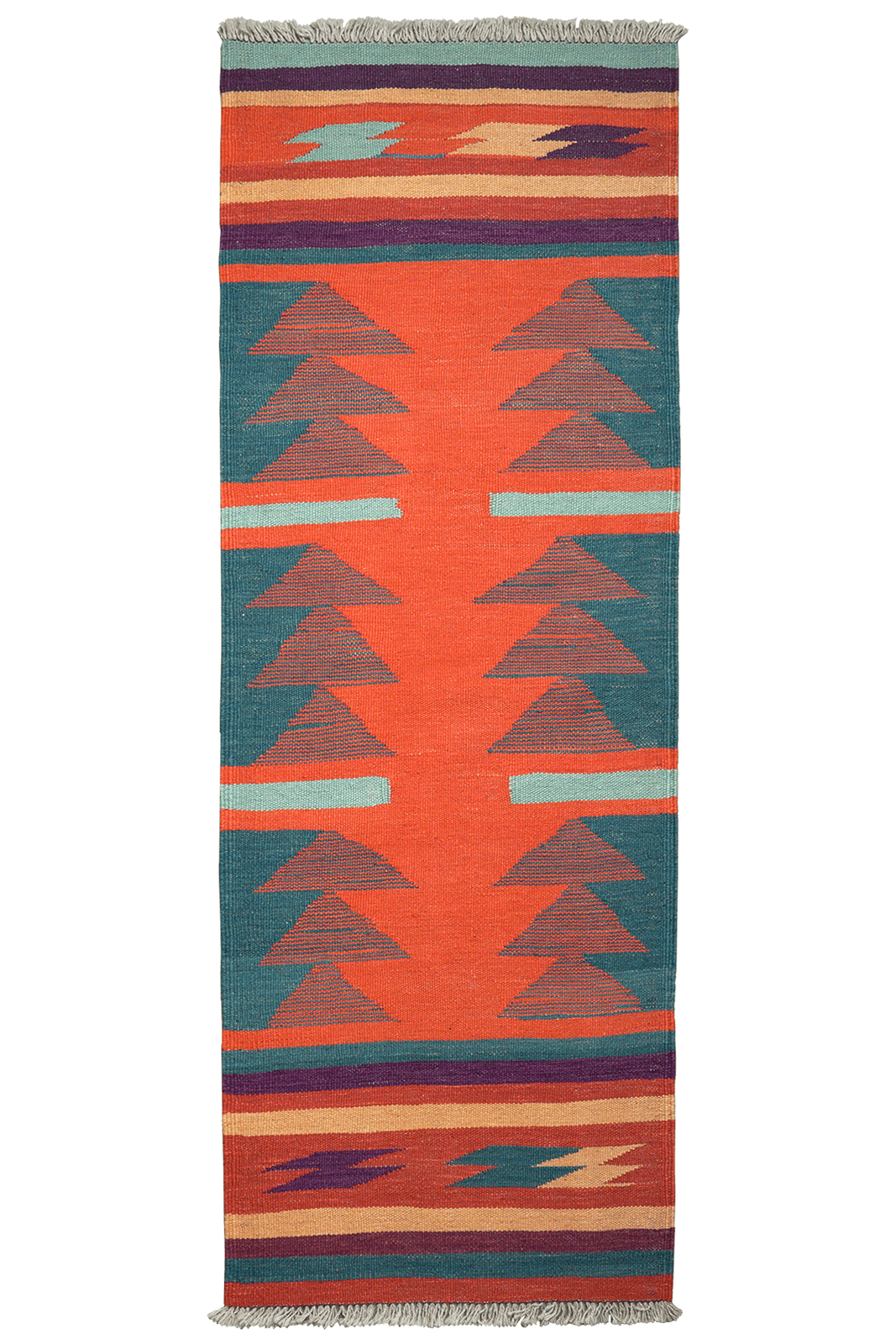 Kelim Gashgai — Handmade, 67x191 cm, Multicolor, 100% Virgin Wool | Main view