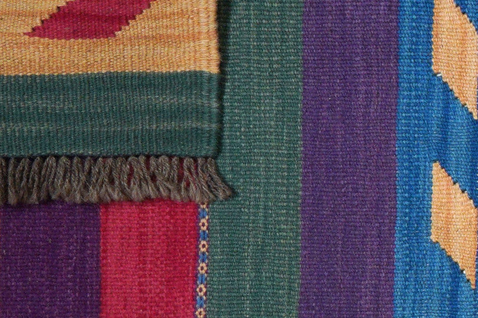 Kelim Gashgai — Handmade, 64x203 cm, Multicolor, 100% Virgin Wool | View 6