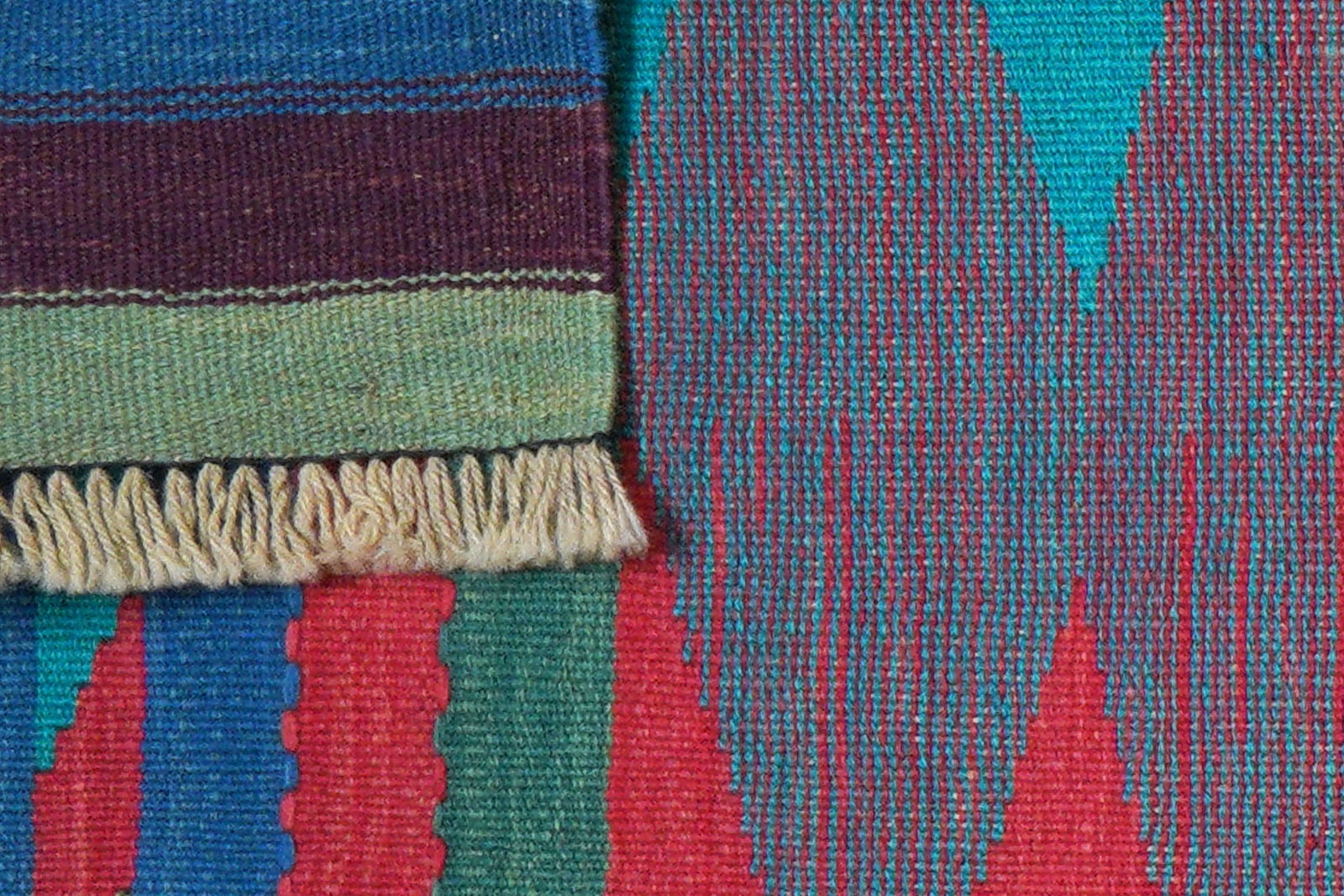 Kelim Gashgai — Handgefertigt, 210x65 cm, Bunt, 100% Virgin Wool | View 6