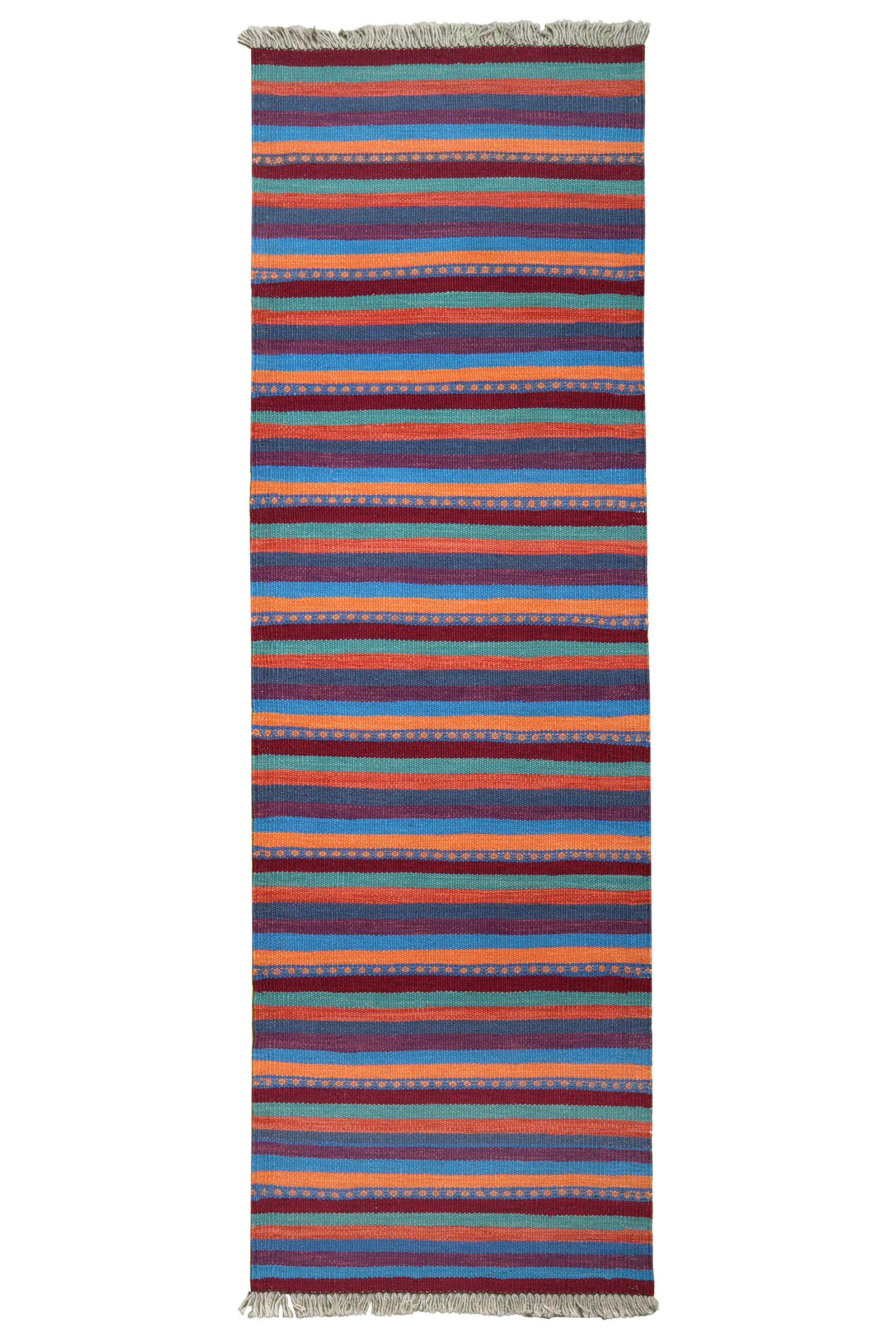Kelim Gashgai — Handmade, 60x194 cm, Multicolor, 100% Virgin Wool | Main view