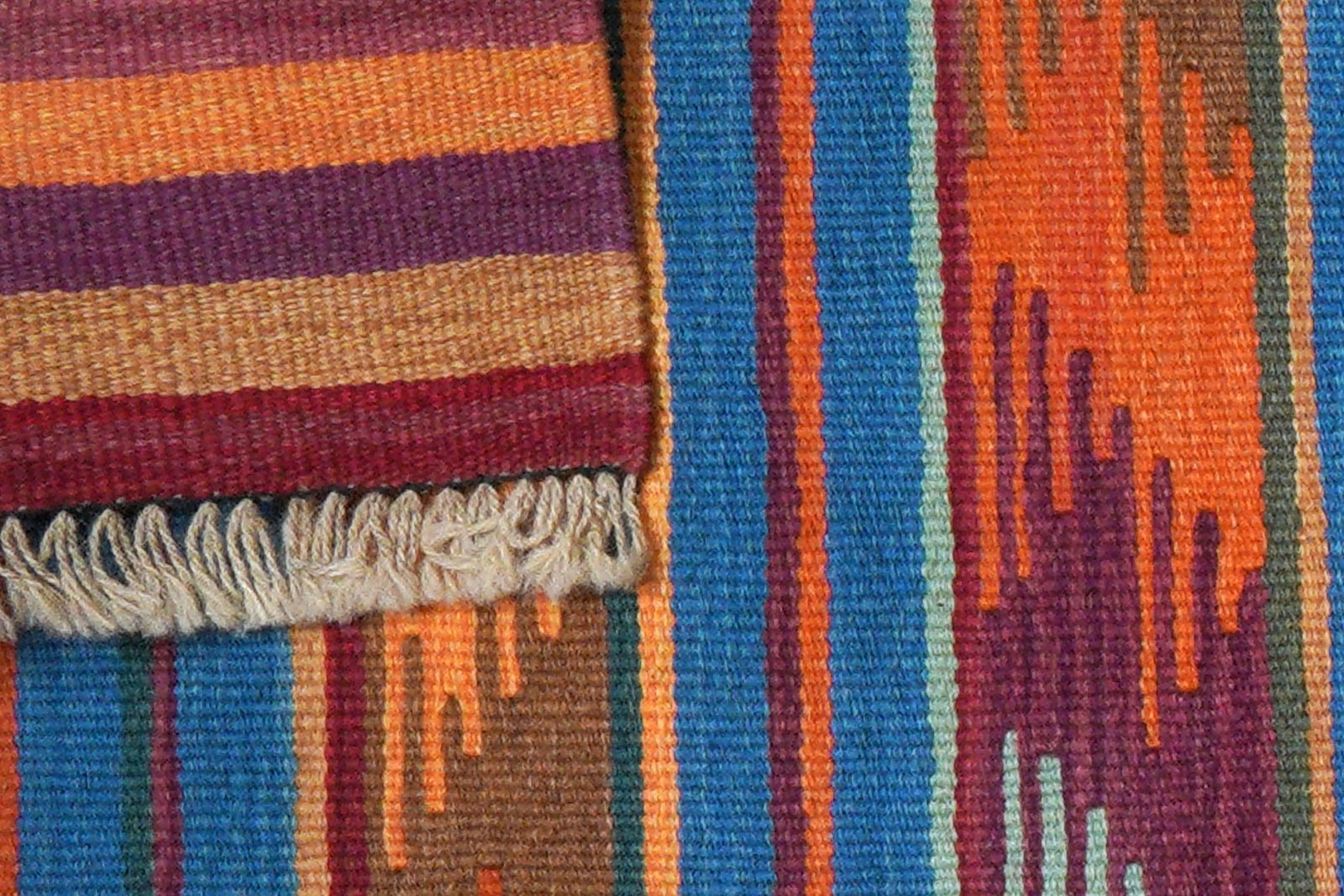 Kelim Gashgai — Handmade, 62x197 cm, Multicolor, 100% Virgin Wool | View 6