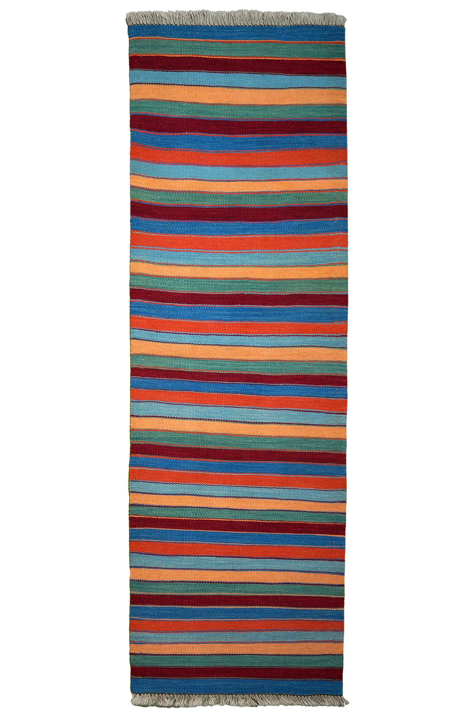 Kelim Gashgai — Handgefertigt, 194x62 cm, Bunt, 100% Virgin Wool | Main view