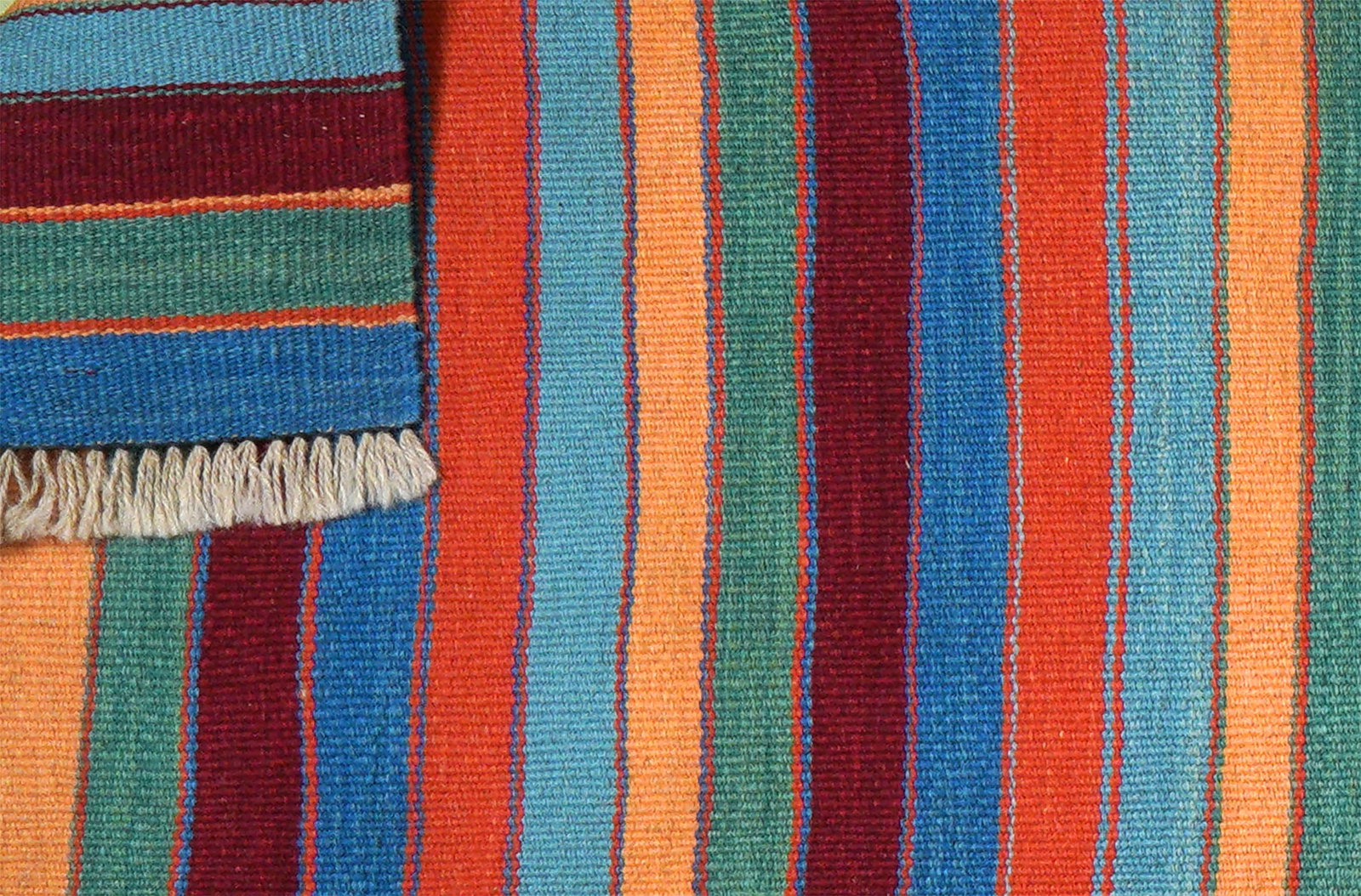 Kelim Gashgai — Handgefertigt, 194x62 cm, Bunt, 100% Virgin Wool | View 7