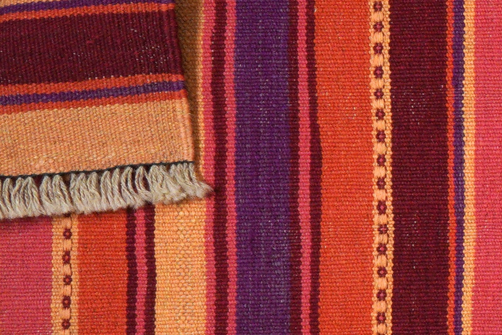 Kelim Gashgai — Handmade, 63x197 cm, Multicolor, 100% Virgin Wool | View 6