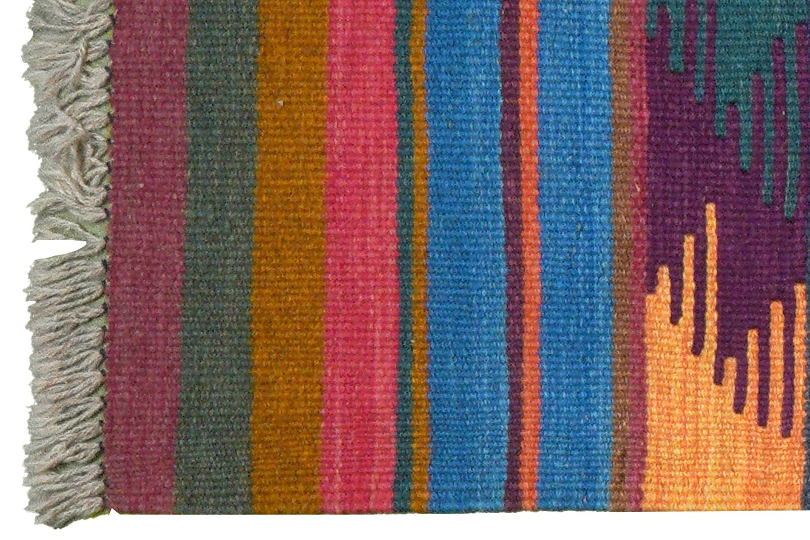 Kelim Gashgai — Handmade, 59x193 cm, Multicolor, 100% Virgin Wool | View 3