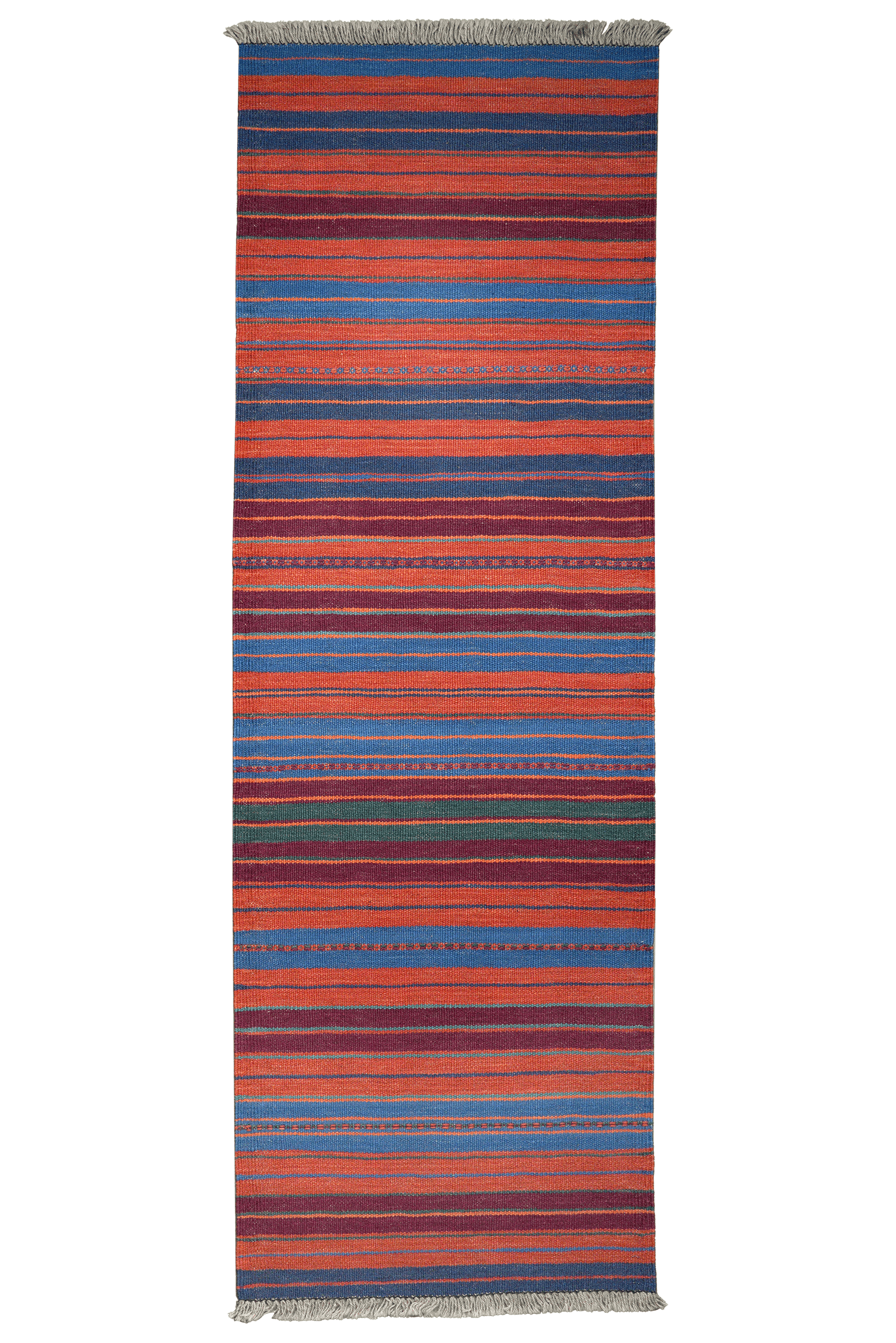 Kelim Gashgai — Handmade, 59x198 cm, Multicolor, 100% Virgin Wool | Main view