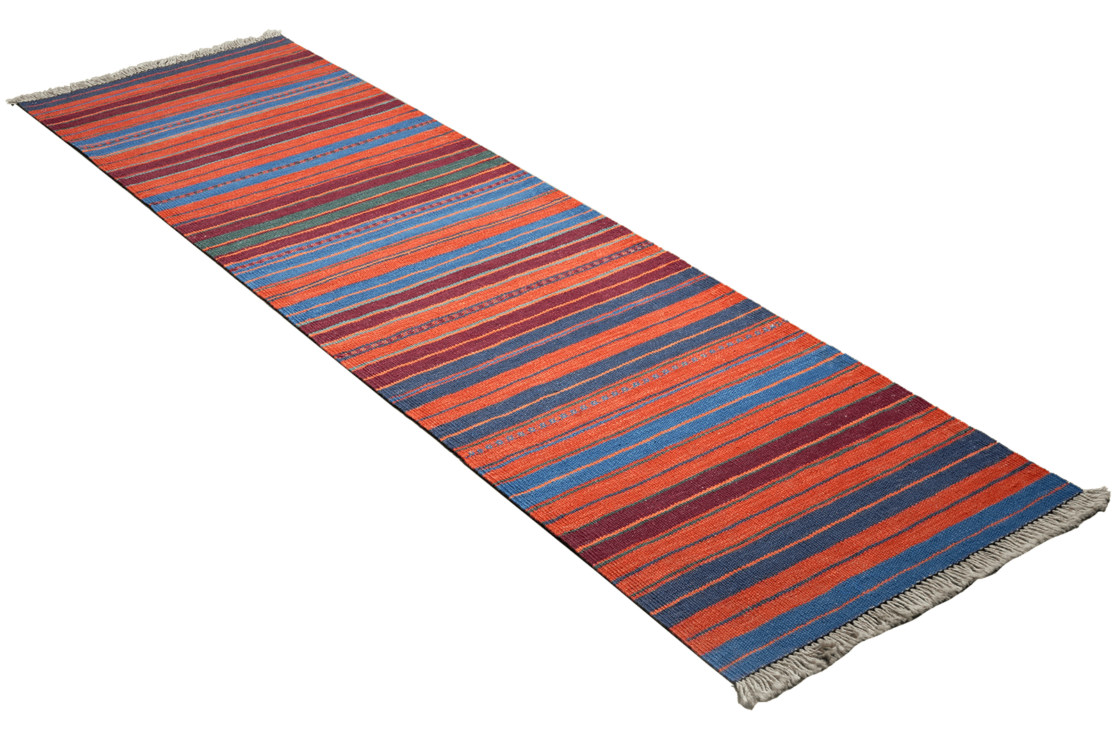 Kelim Gashgai — Handmade, 59x198 cm, Multicolor, 100% Virgin Wool | View 4