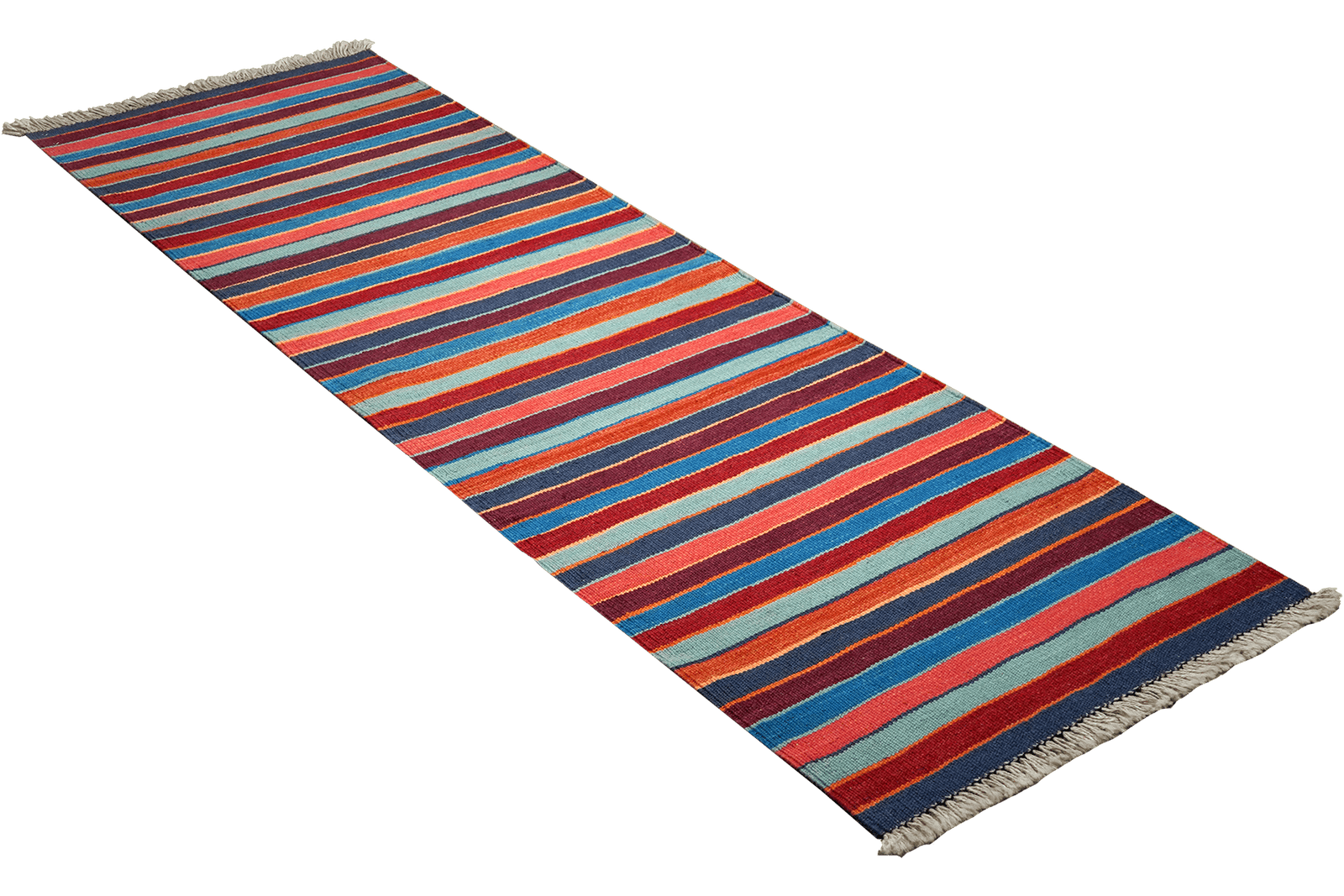 Kelim Gashgai — Handmade, 61x201 cm, Multicolor, 100% Virgin Wool | View 4
