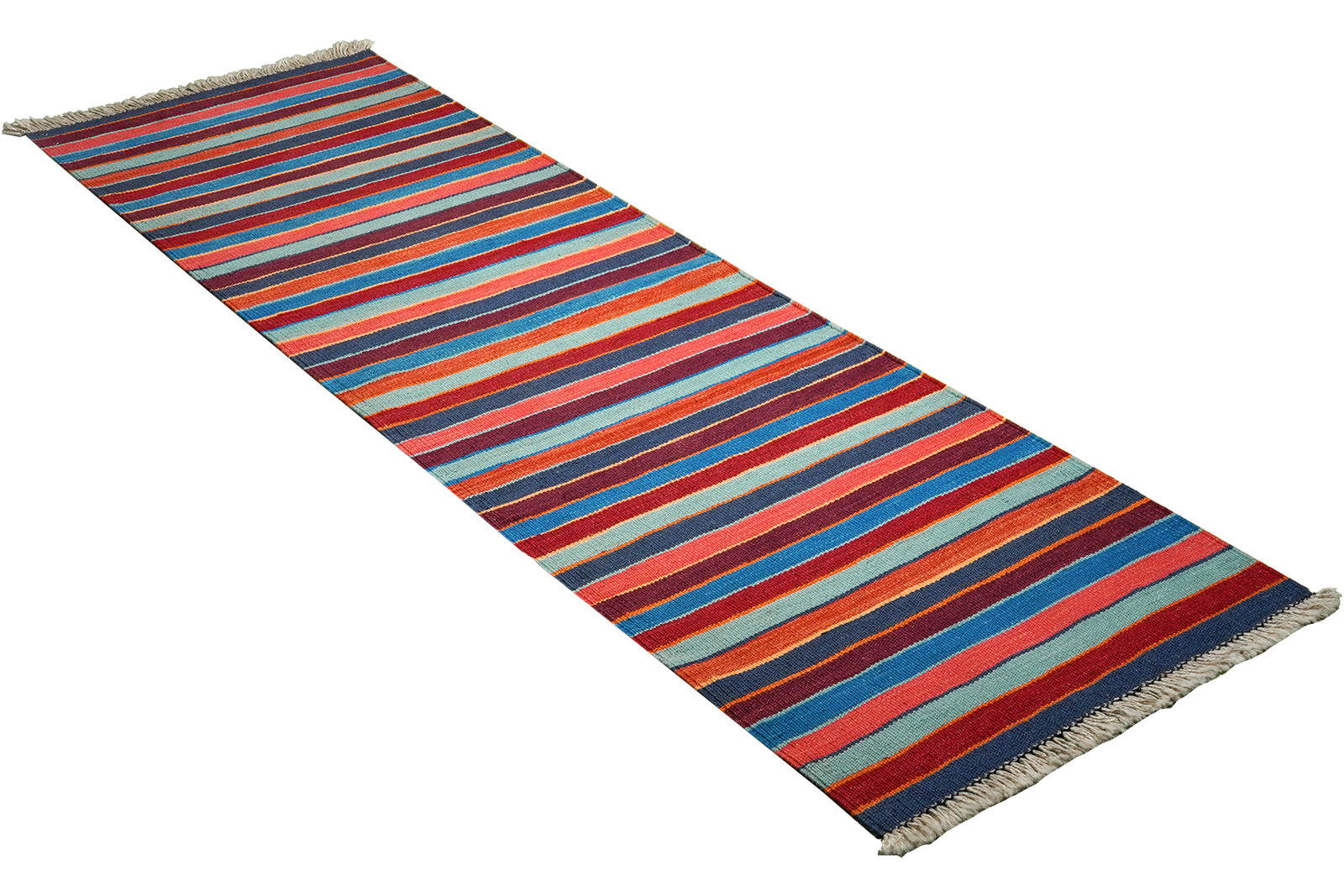 Kelim Gashgai — Handgefertigt, 201x61 cm, Bunt, 100% Virgin Wool | View 5