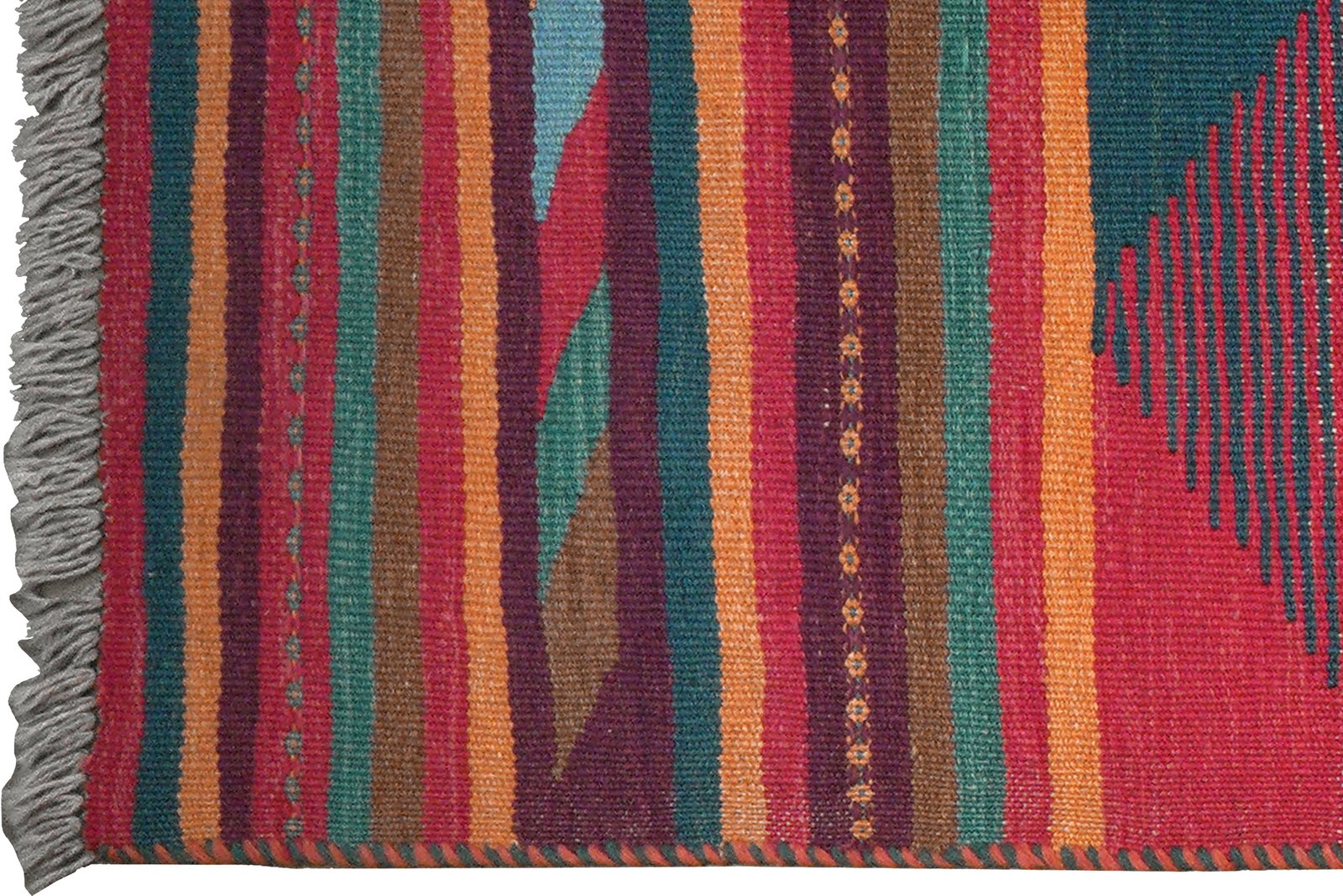 Kelim Gashgai — Handmade, 79x295 cm, Multicolor, 100% Virgin Wool | View 3