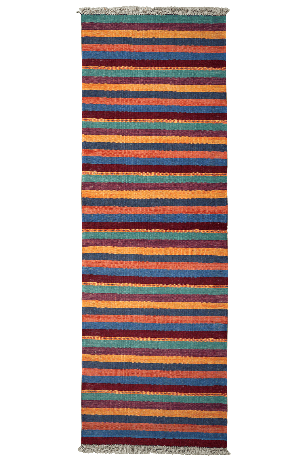 Kelim Gashgai — Handmade, 66x204 cm, Multicolor, 100% Virgin Wool | Main view