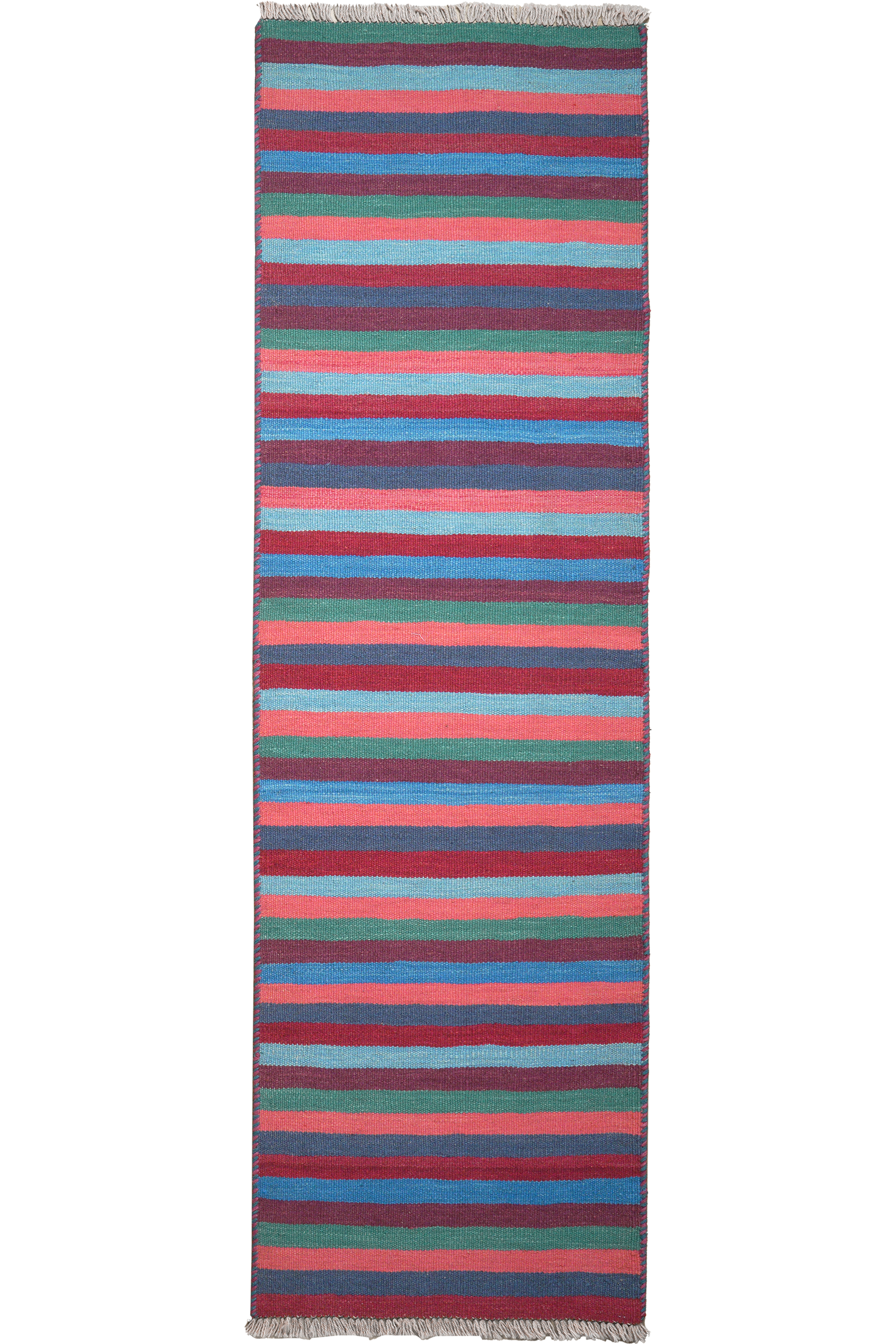Kelim Gashgai — Handgefertigt, 196x56 cm, Bunt, 100% Virgin Wool | Main view