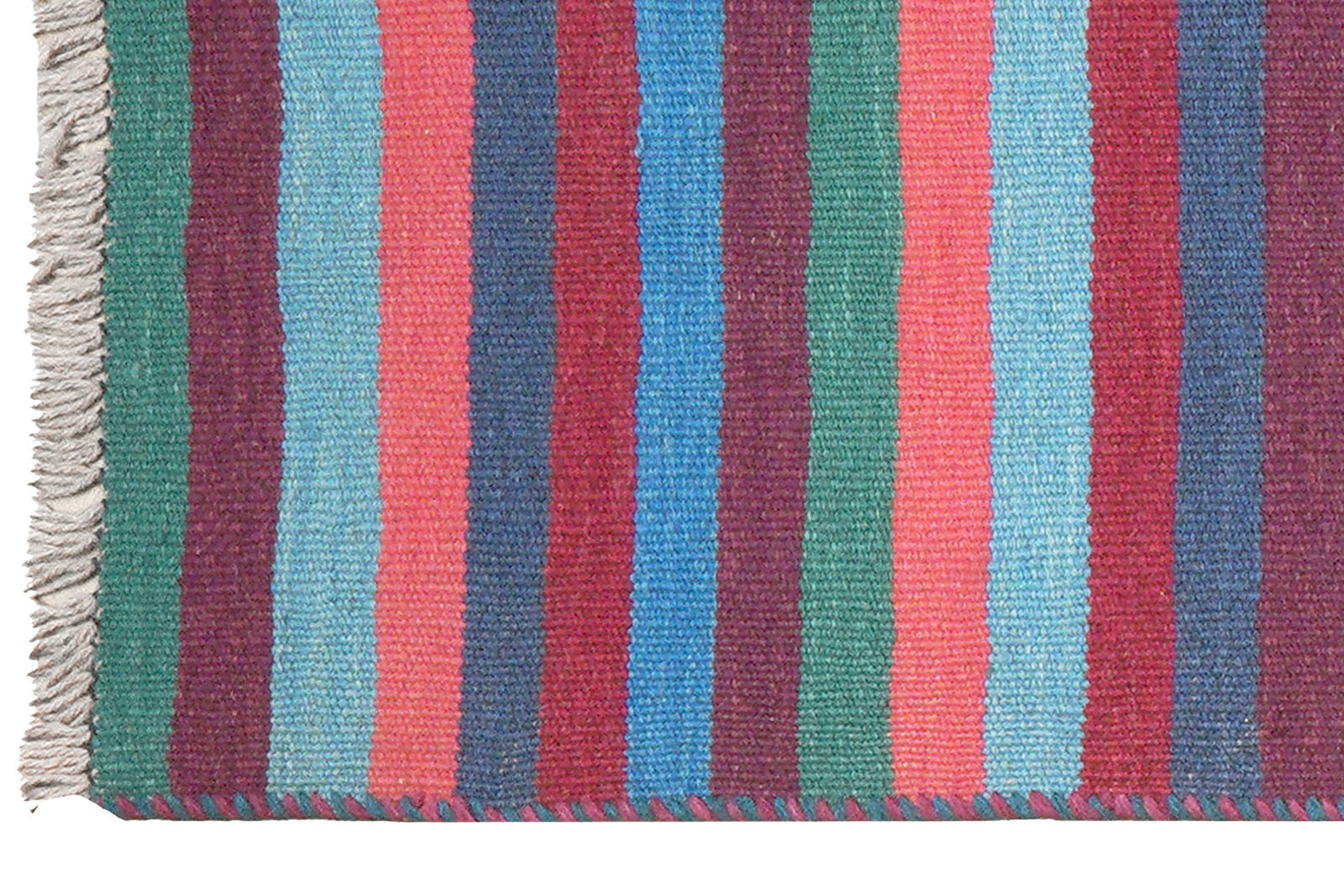 Kelim Gashgai — Handgefertigt, 196x56 cm, Bunt, 100% Virgin Wool | View 4