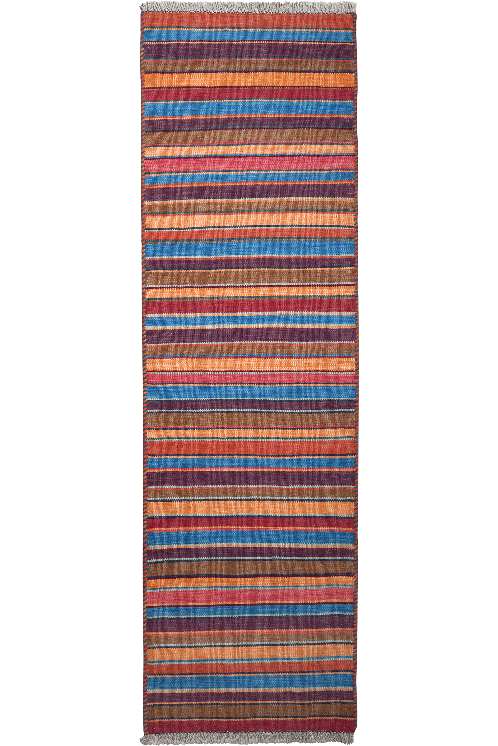 Kelim Gashgai — Handmade, 57x196 cm, Multicolor, 100% Virgin Wool | Main view
