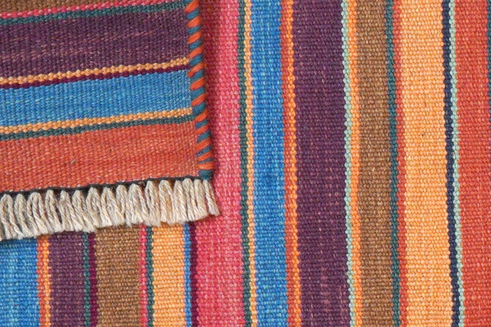Kelim Gashgai — Handmade, 57x196 cm, Multicolor, 100% Virgin Wool | View 6