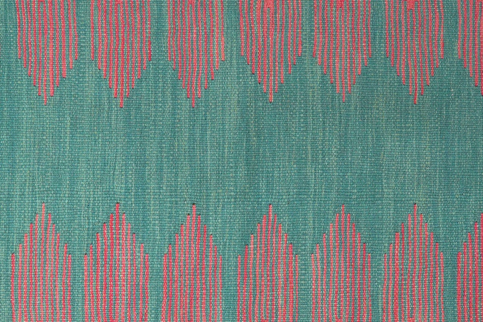 Kelim Gashgai — Handmade, 65x203 cm, Green, 100% Virgin Wool | View 5