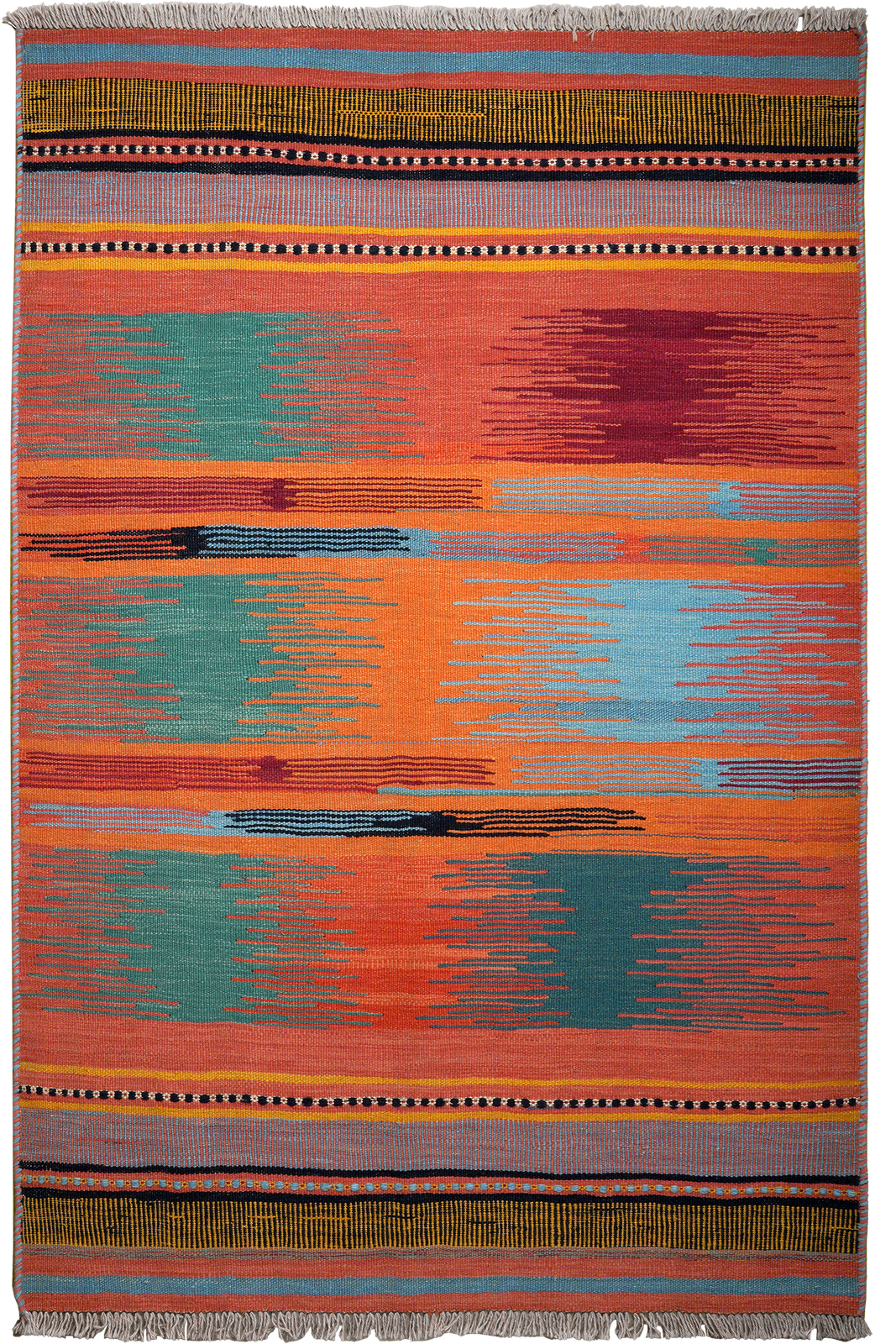 Kelim Gashgai — Handmade, 124x197 cm, Multicolor, 100% Virgin Wool | Main view