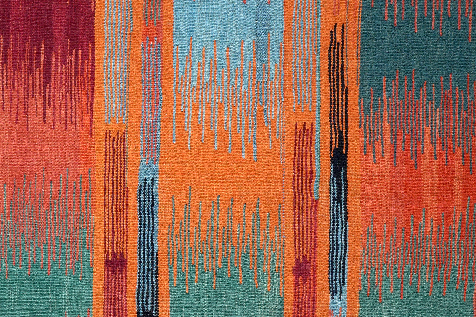 Kelim Gashgai — Handgefertigt, 197x124 cm, Bunt, 100% Virgin Wool | View 6