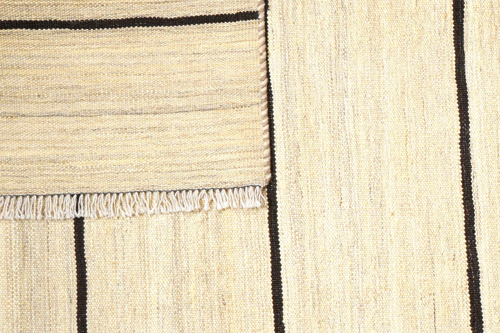 Kelim Gashgai — Handmade, 197x308 cm, Beige, 100% Virgin Wool | View 6