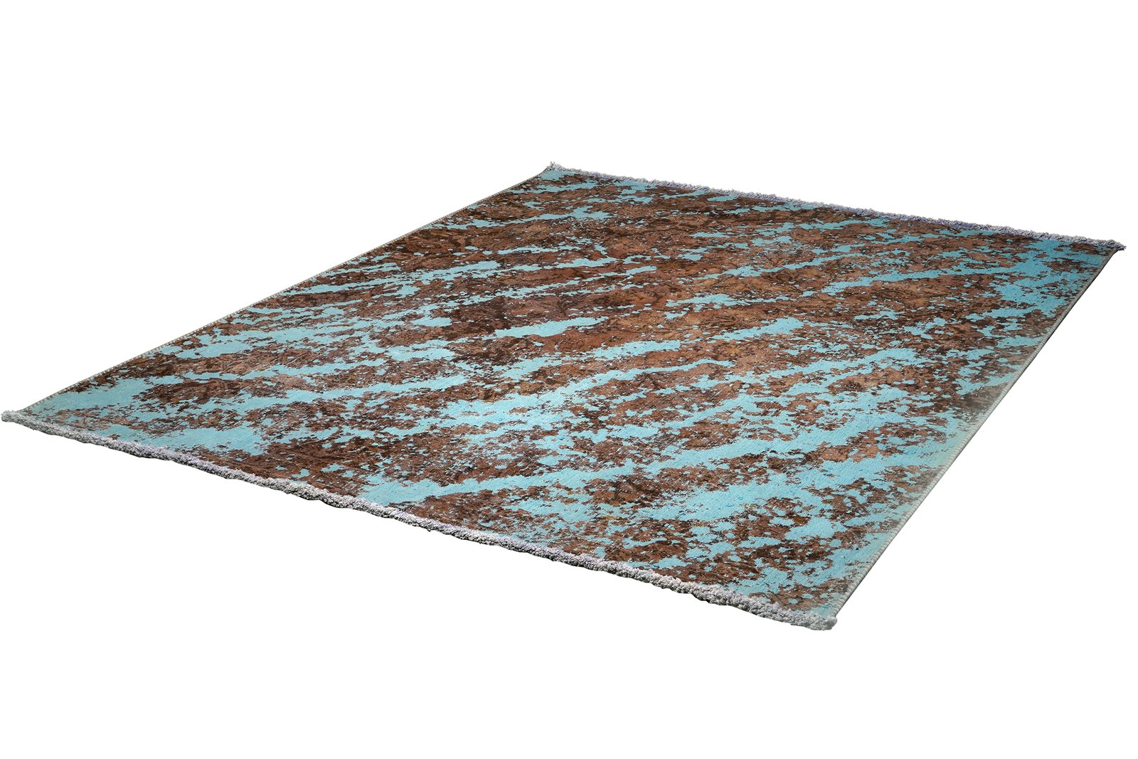 Vintage — Hand-knotted, 178x235 cm, Blue, 100% Virgin Wool | View 5