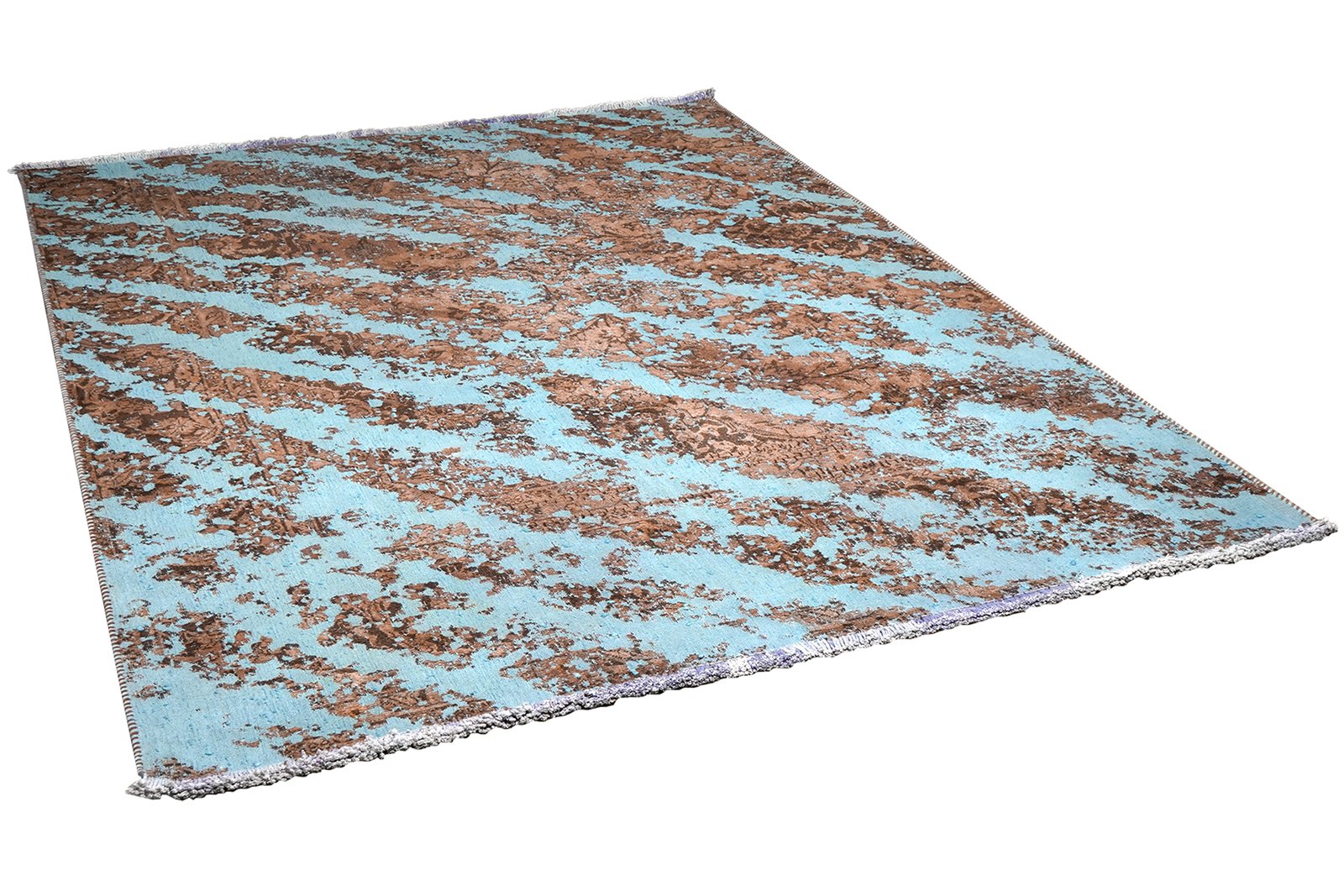 Vintage — Hand-knotted, 171x243 cm, Blue, 100% Virgin Wool | View 4